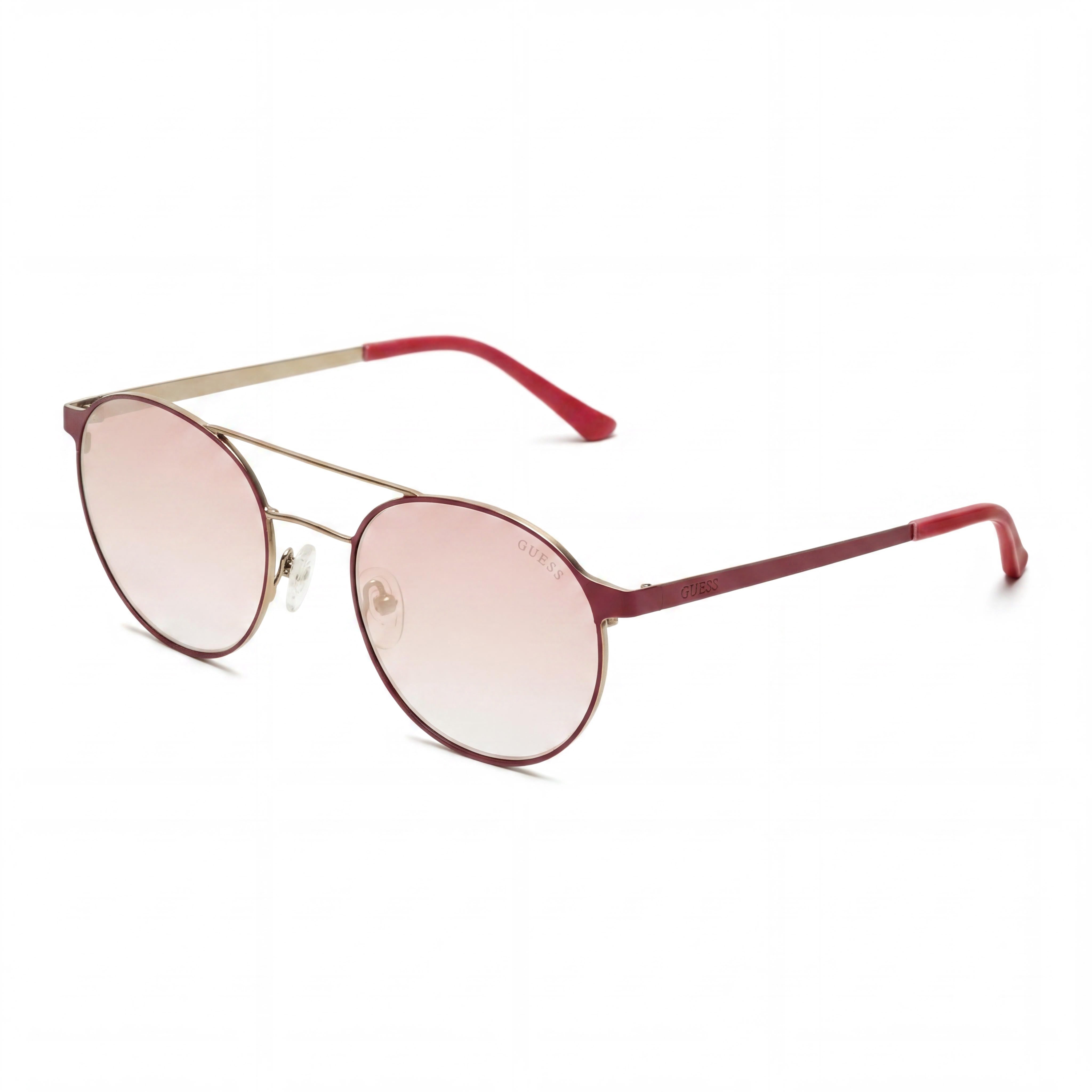Guess GU3023 74U Unisex Pink Bordeaux Mirror Plastic Frame Rose Gold Gradient Non-Polarized UV Protection 135mm, Photo 1