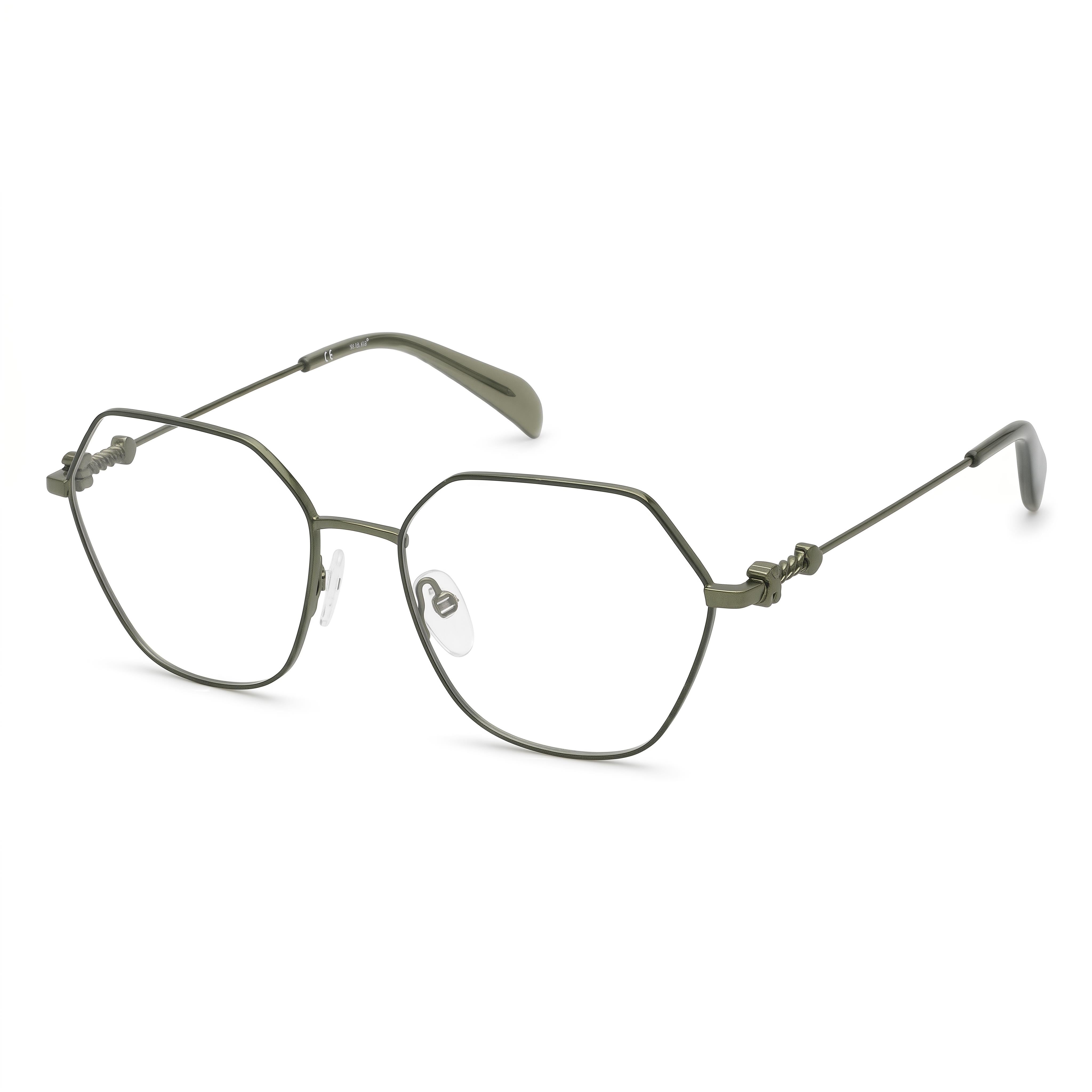TOUS Casual VTO432 Men's Optical Eyeglasses featuring a Crimson Red Frame and Transparent Lenses, Photo 1