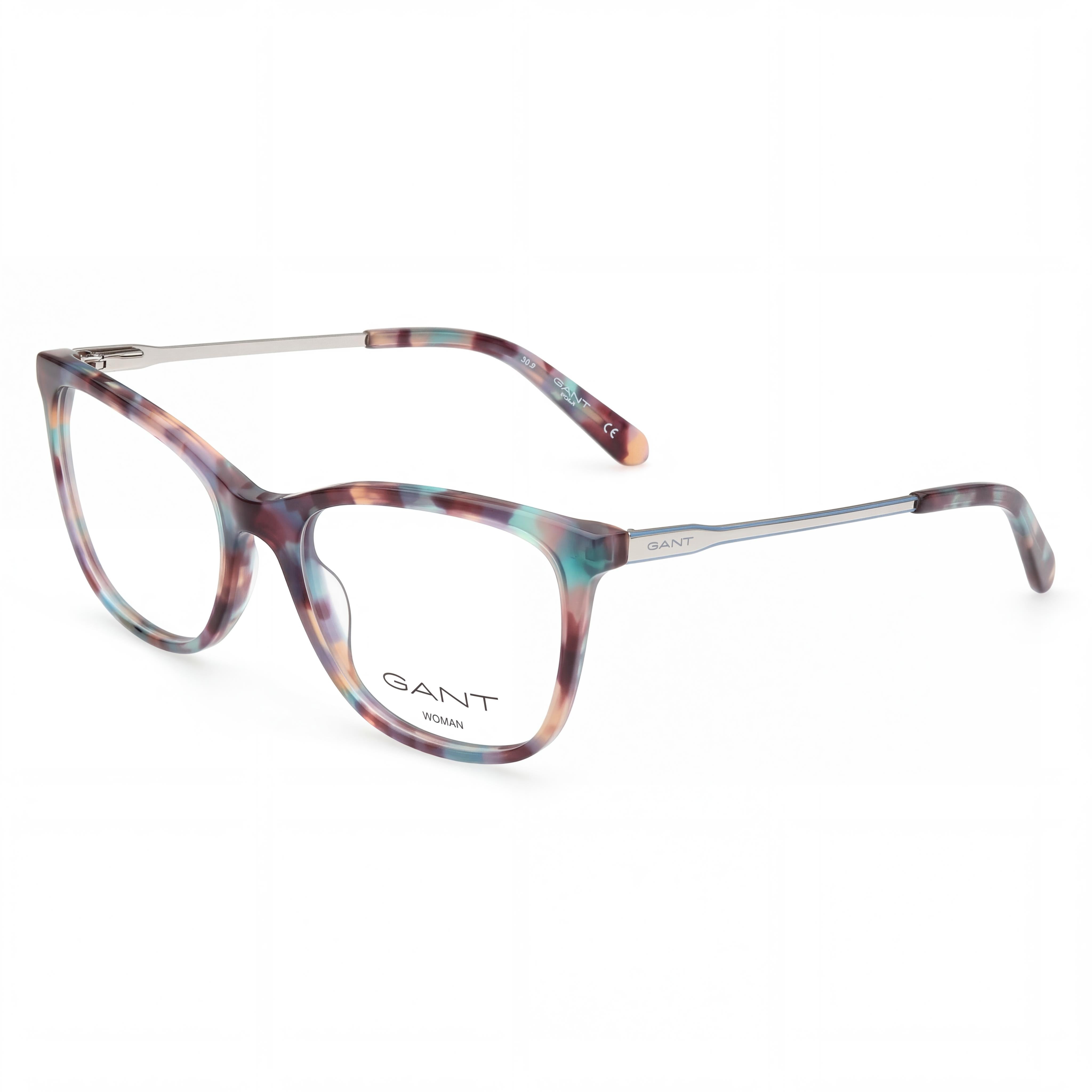 GANT Ga4104 Women's Havana Palladium Plastic Optical Frames with Clear Polycarbonate Lenses 50-17-140, Photo 1