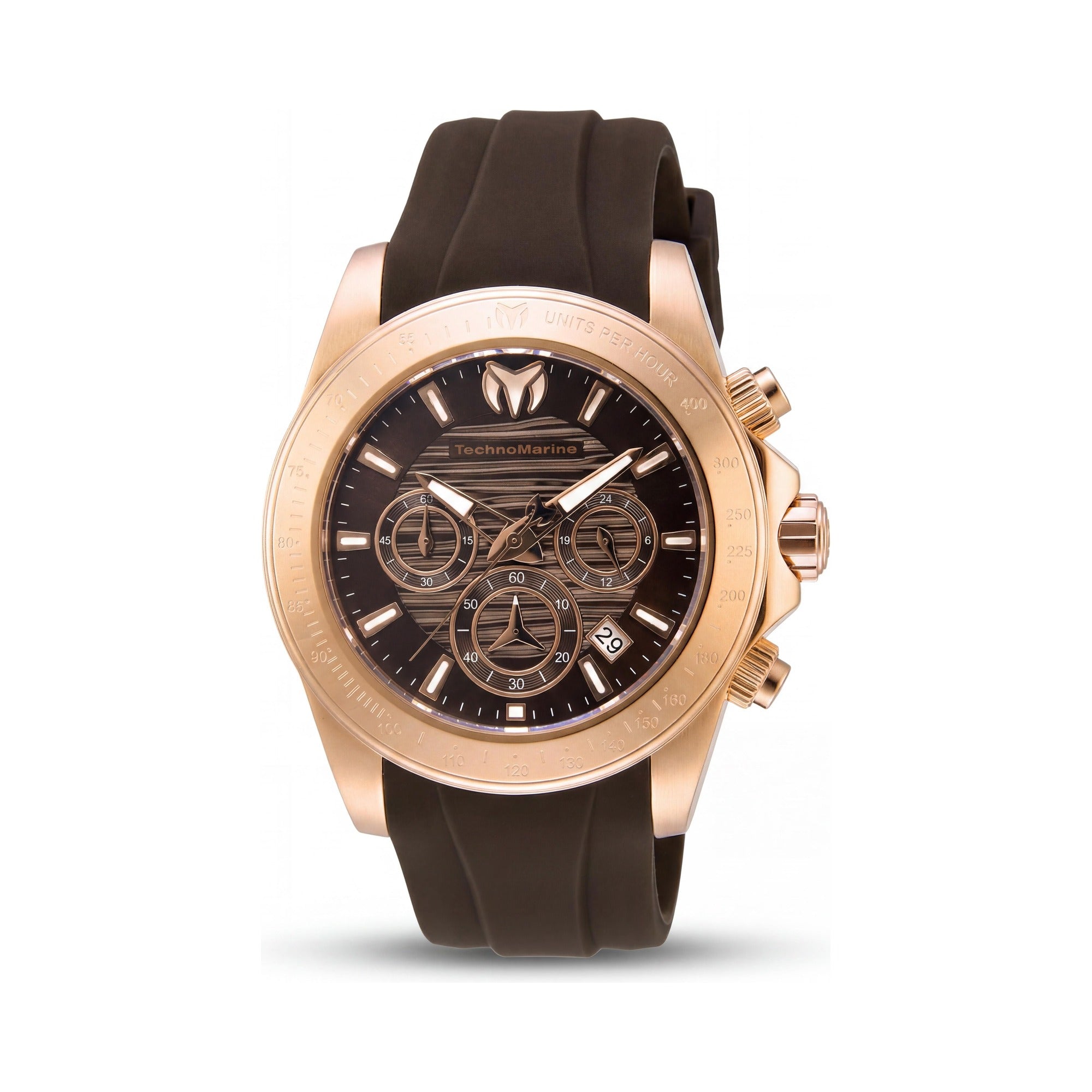 TechnoMarine Manta TM-219038 Men's Rose-gold Stainless Steel 42mm Quartz Chronograph Watch with Sapphire Crystal, 20 ATM, Photo 1