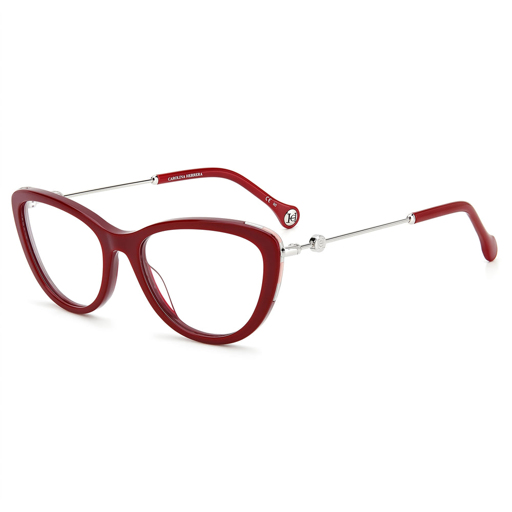 Gafas de Sol Carolina Herrera Ch 0021 para Mujer, Montura de Plástico Color Burdeos, Estilo Ojo de Gato, Sin Polarizar, 54mm