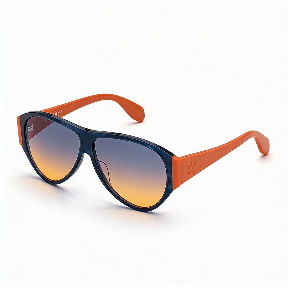 Gafas de sol estilo piloto de acetato para mujer adidas Originals Contemporaneo con montura Arancione azul y lentes Arancione Sfumato azul de 59 mm