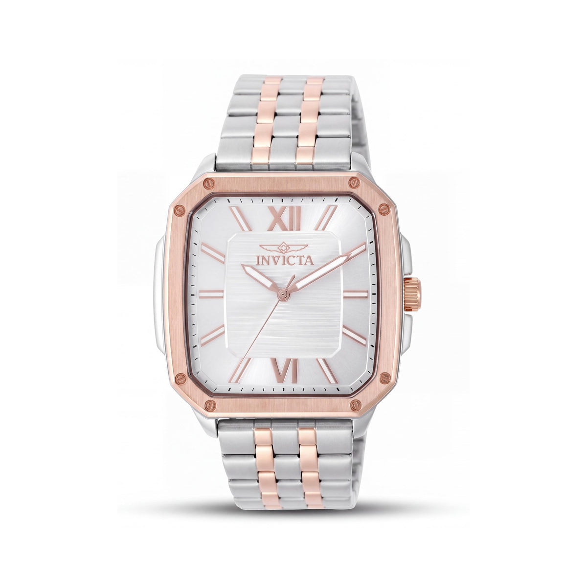 Reloj de pulsera para hombre Invicta con pantalla analógica, tono oro rosa, movimiento de cuarzo, resistente al agua, estilo moderno, Photo 1