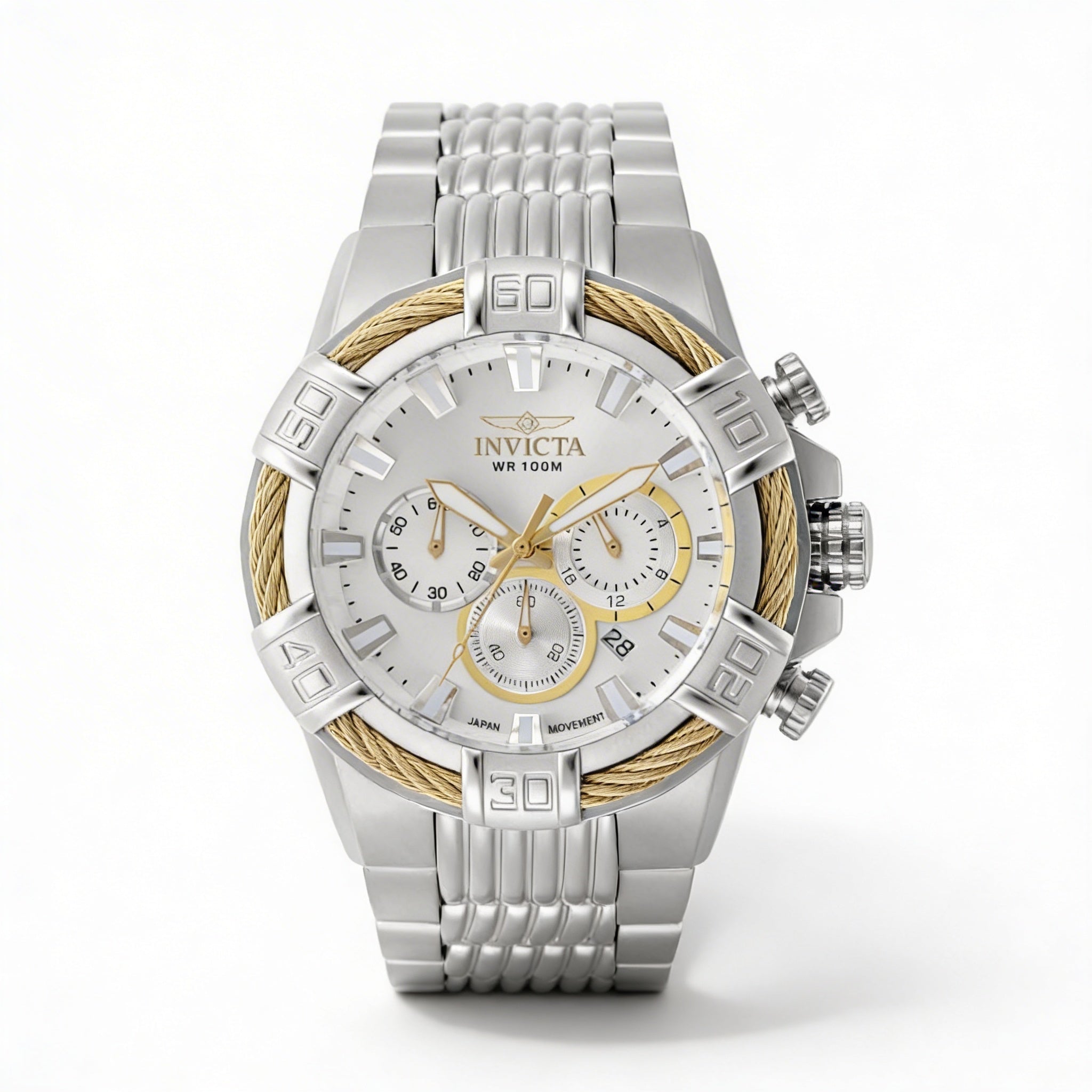 Invicta Bolt 49901 Men's Silver Stainless Steel Bracelet Quartz Watch 51mm Case, 10 ATM Water Resistant, Photo 1