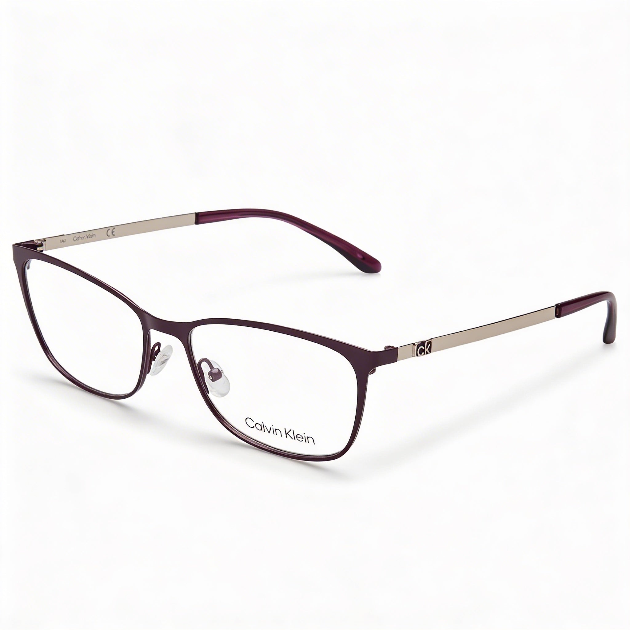 Calvin Klein Ck21118 Unisex Metal Frame Sunglasses with Polarized Polycarbonate Lenses in Plum 54mm, Photo 1