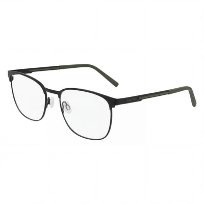 Nautica N7343 Men's Matte Black Metal Frame Round Full Rim Eyeglasses Clear Lens 53mm