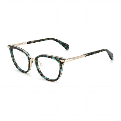 rag & bone Modern Women's Sunglasses featuring a Metal Frame and Green Havana Color, 51mm Lens Width