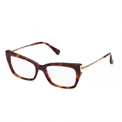 MaxMara Women's Dark Havana Plastic Frame Polarized Eyewear, Multicoloured Lenses, 53-17-140