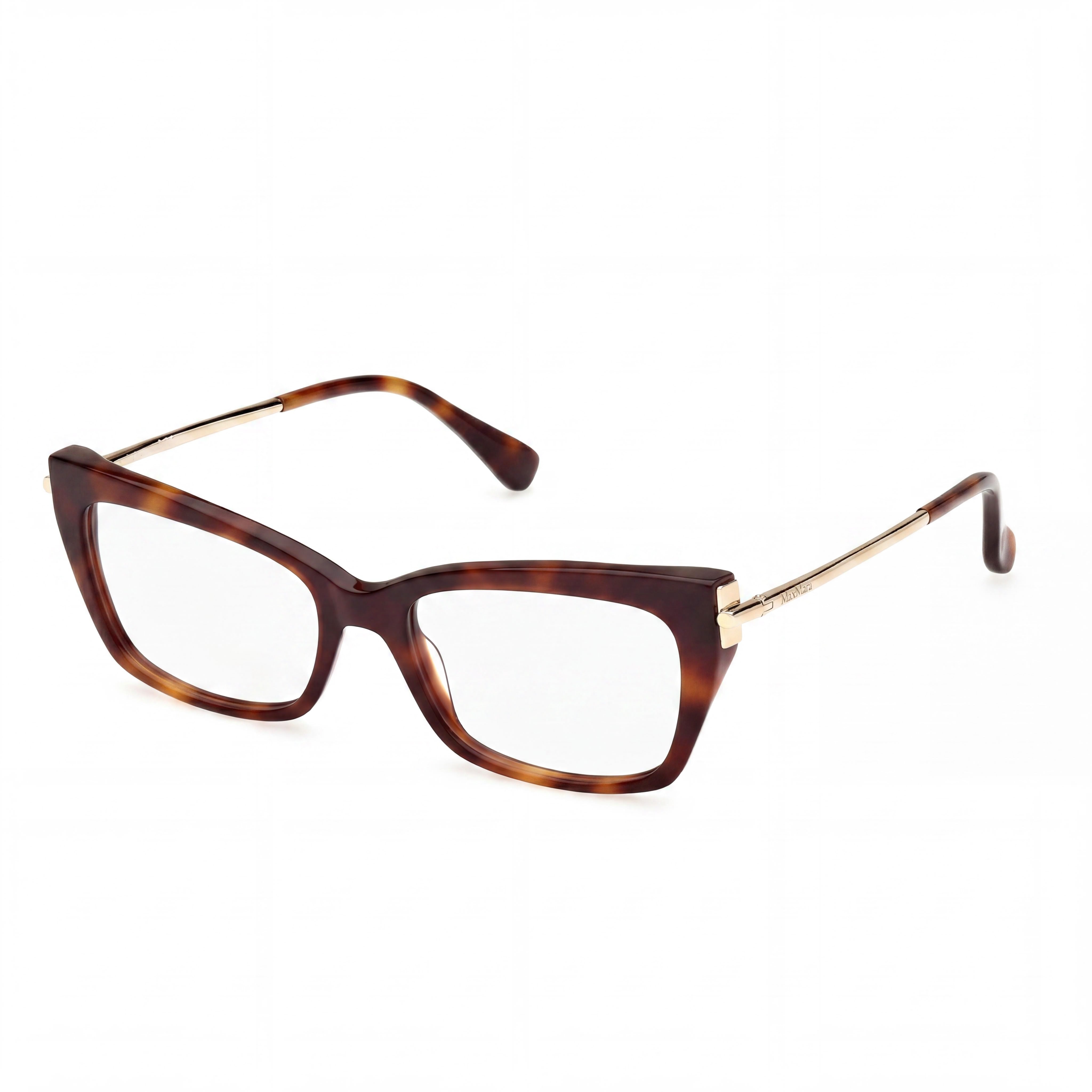 Gafas de sol polarizadas MaxMara para mujer con montura de plástico habana oscuro, lentes multicolor, 53-17-140, Photo 1