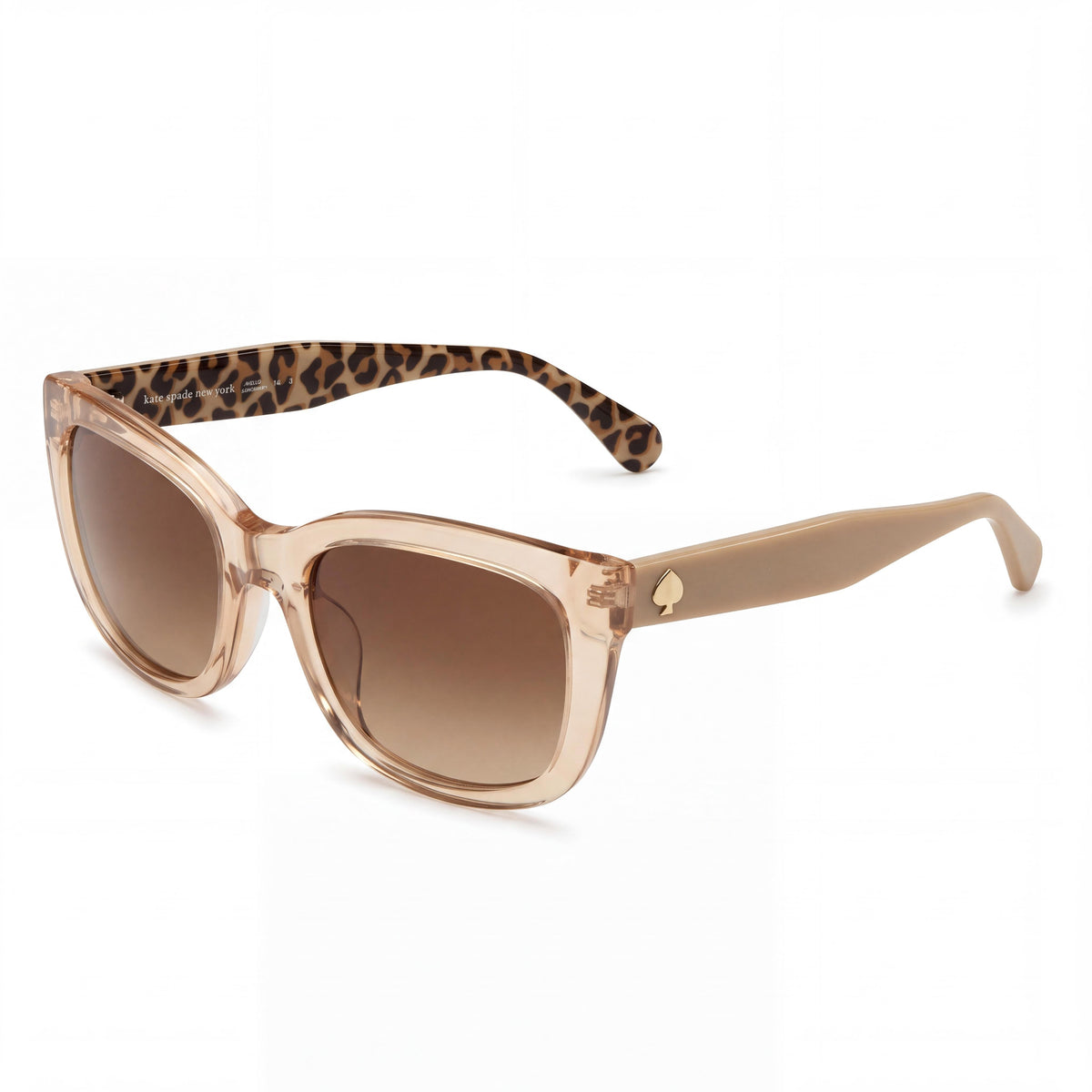 kate spade new york Z9K/HA 53 Women's Transparent Beige Brown Acetate Gradient Brown UV Protection Sunglasses 53mm, Photo 1