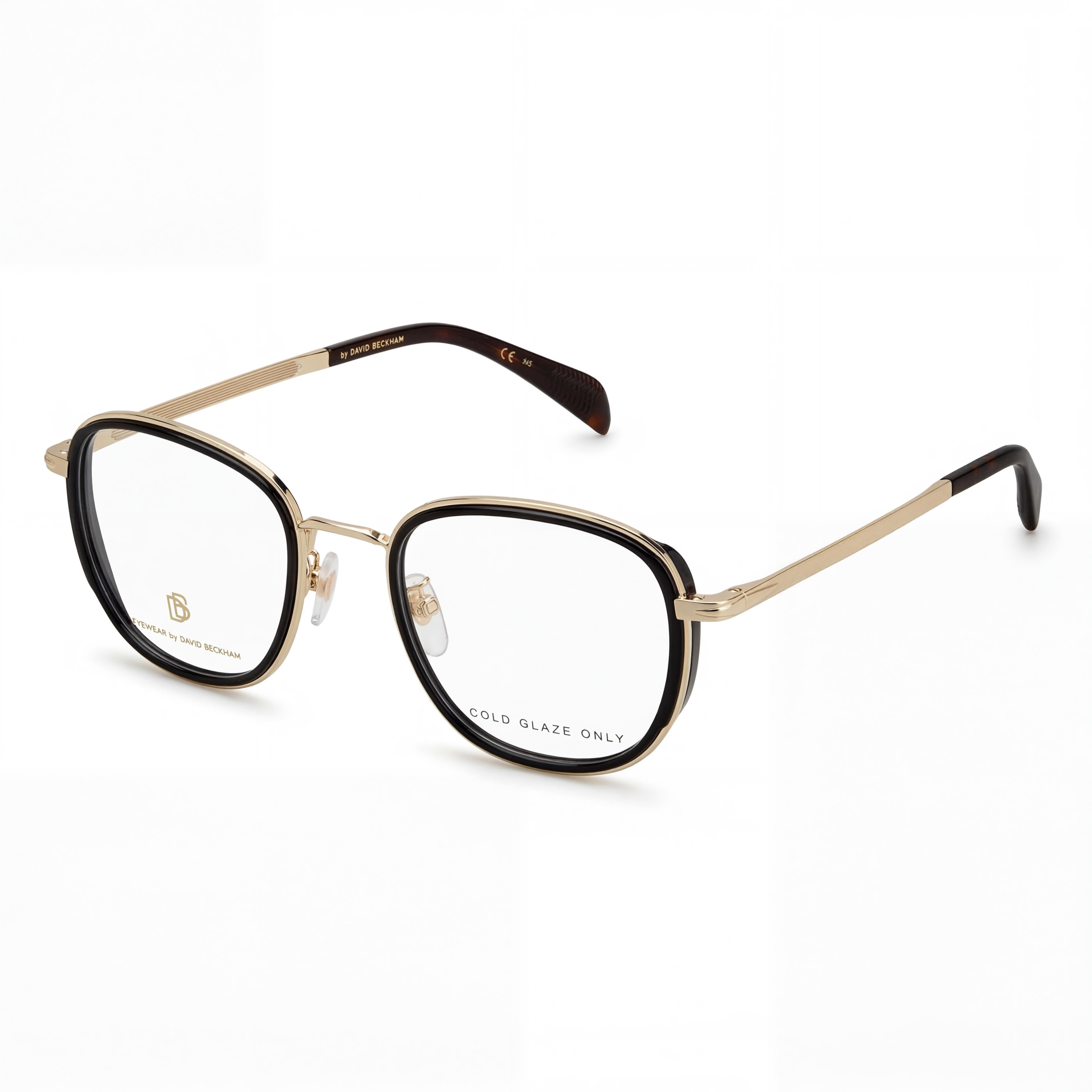 David Beckham Db 7075/G Metal Frame Sunglasses for Men, Gold Black, 51mm Lens, Photo 1