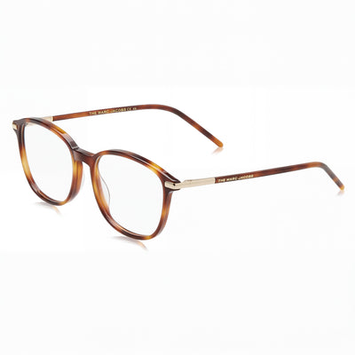 Marc Jacobs Comtemporary Women's Eyeglasses with Havana Acetate Frame and Round Shape, 51mm Lens Width