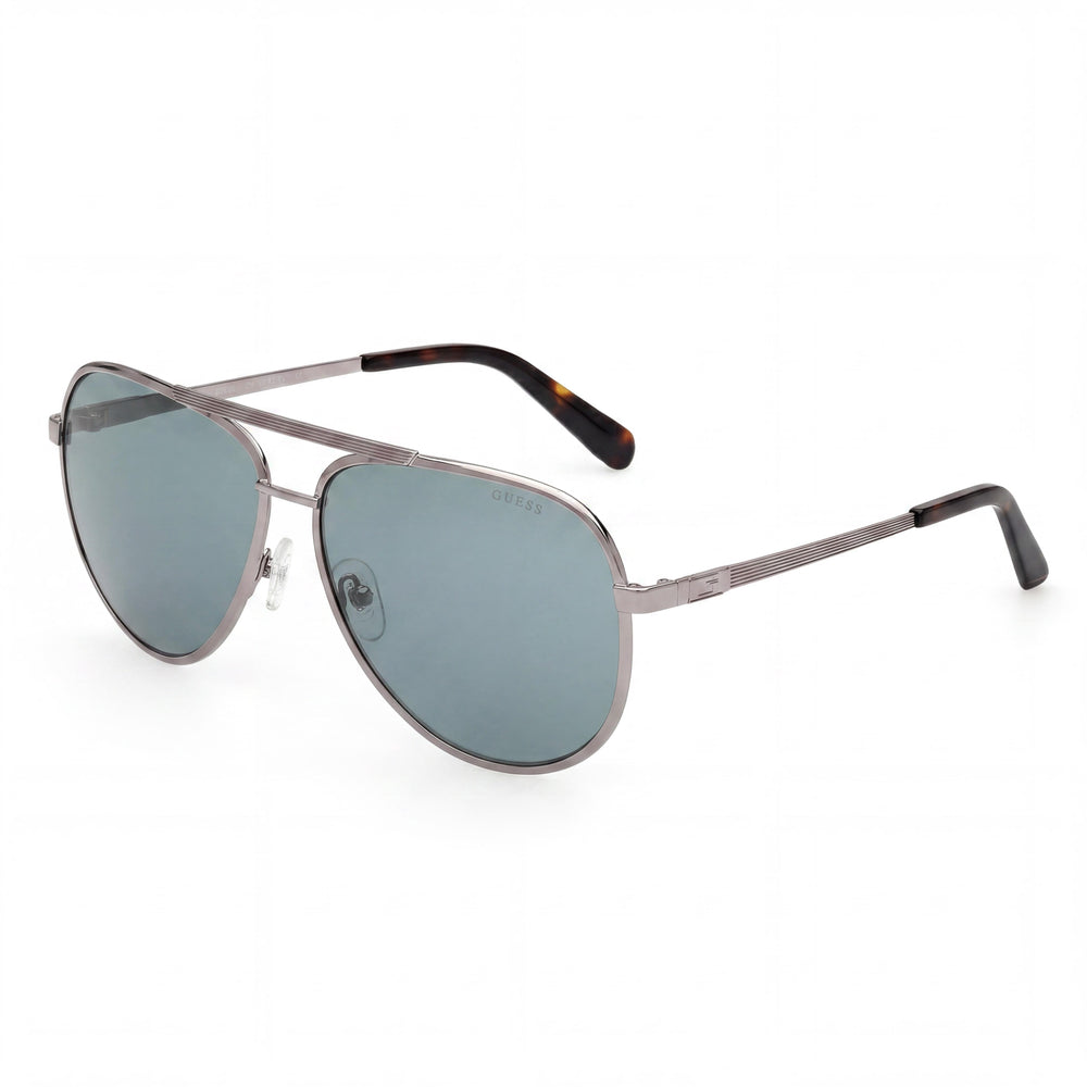 GUESS Gu00209 Gafas Metálicas Unisex, Gris Plomo Brillante, Protección 100% UVA y UVB, No Polarizadas, 61mm