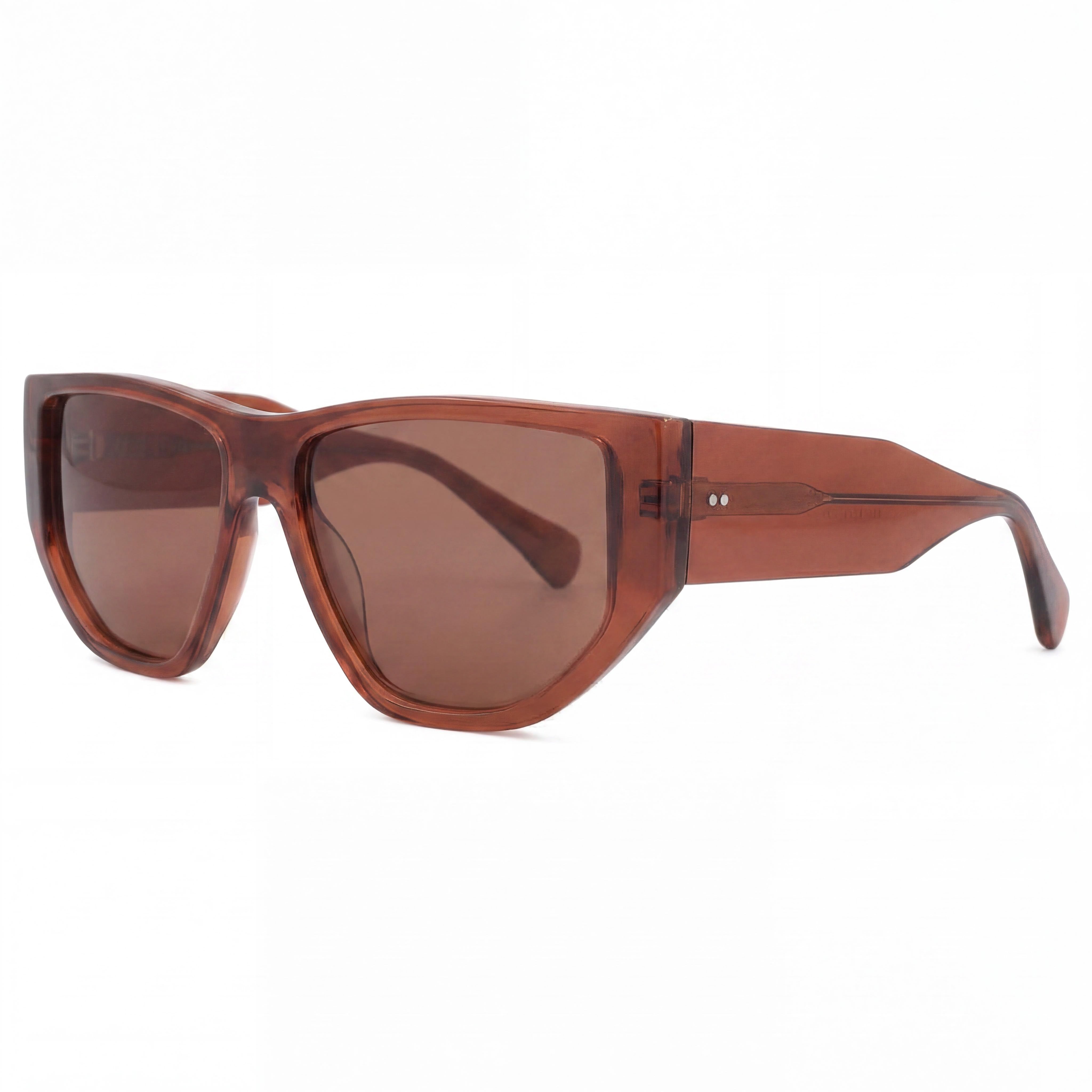 SALVATORE FERRAGAMO Sf1077s Unisex Transparent Brown Injected Frame Non- Eyewear with 56mm, Photo 1