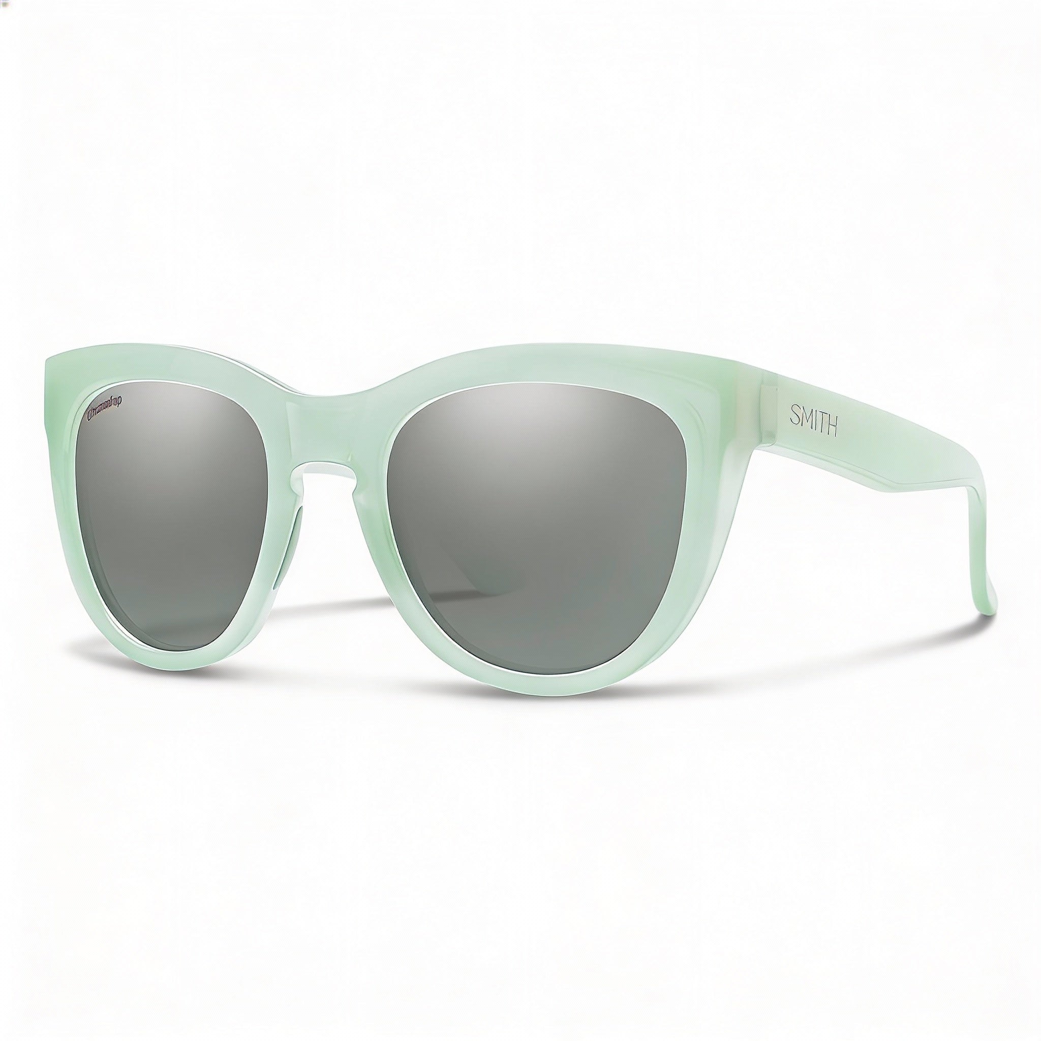 Gafas de sol Smith Modern Ice de fibra de carbono para mujer, lentes polarizadas Chromapop Platinum con protección UV, puente de 52 mm, Photo 1