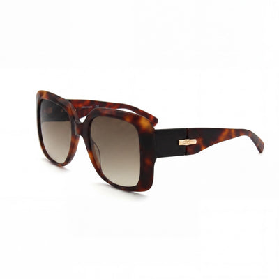 Longchamp LO713S Casual Women's Havana Acetate Non-Polarized UV Protection Sunglasses 53mm
