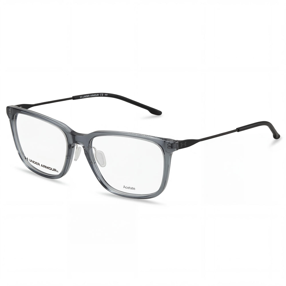 Gafas de sol Under Armour Modern para mujer, montura de acetato azul cristal, policarbonato, lentes no polarizadas, 55 mm