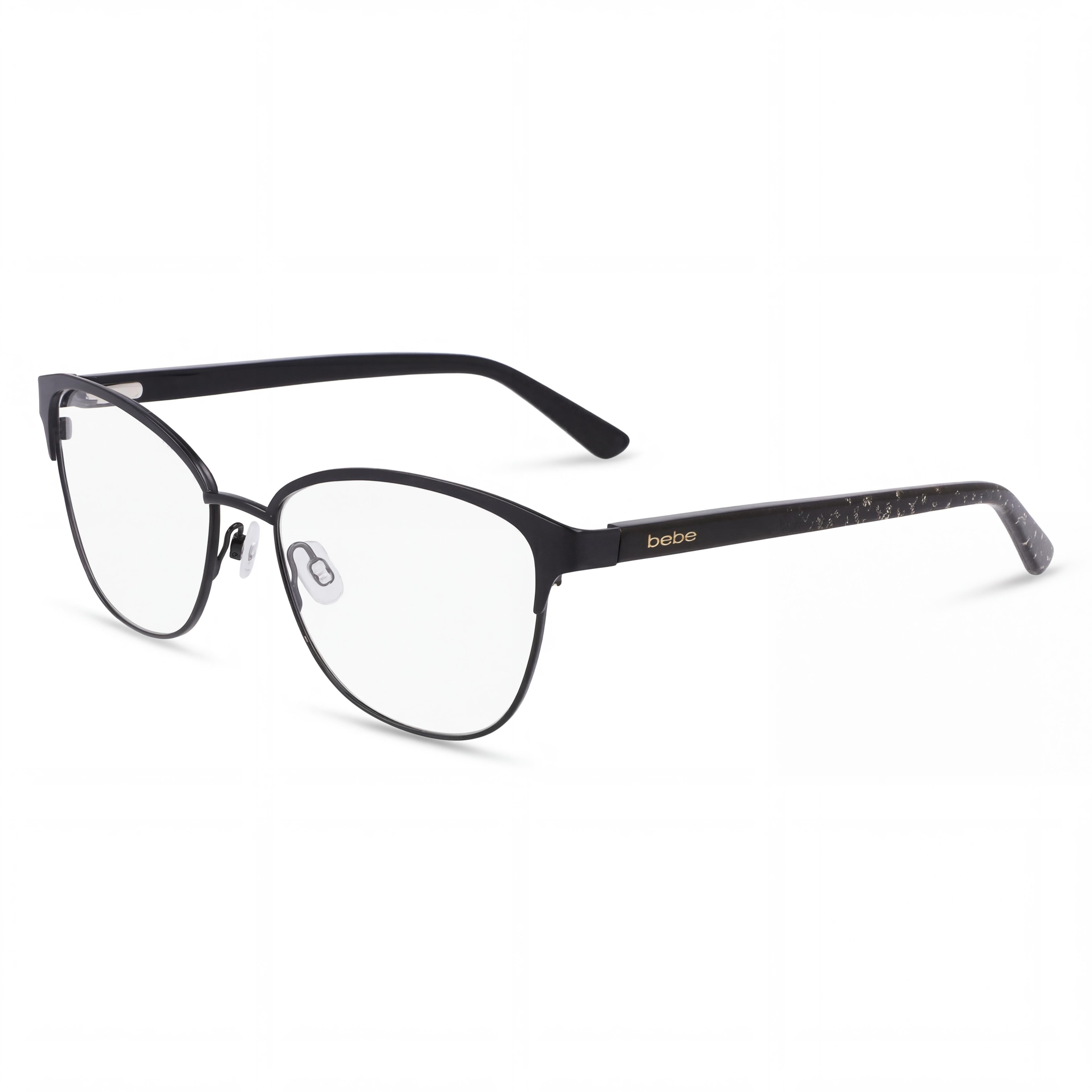 Gafas bebe Bb5202 de metal ligero para hombre con lentes de policarbonato transparente (lente 53mm, puente 16mm, patilla 140mm), Photo 1
