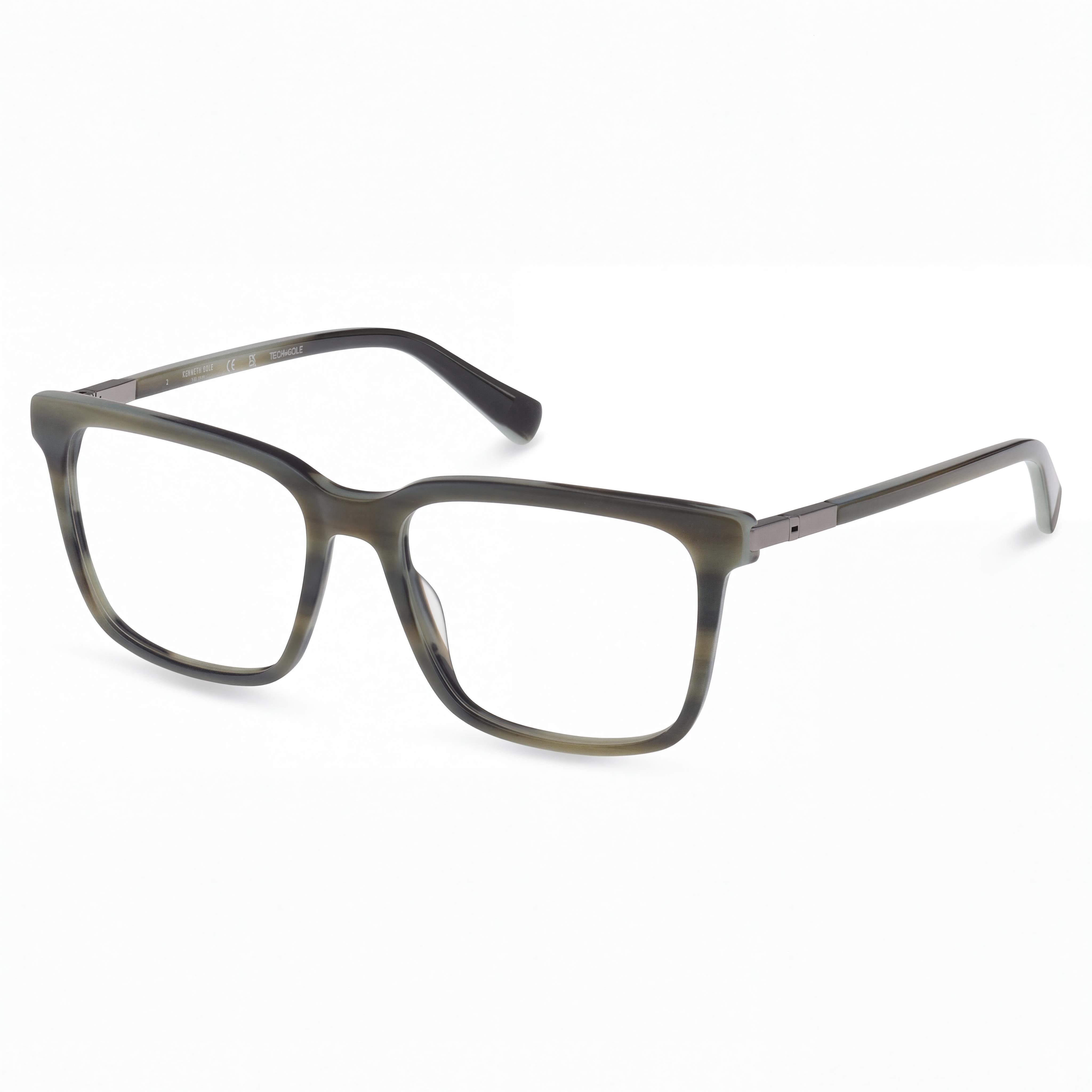 Kenneth Cole New York Kc0360 Unisex Light Green Plastic Frame with Lenses 54mm Lens Width, Photo 1
