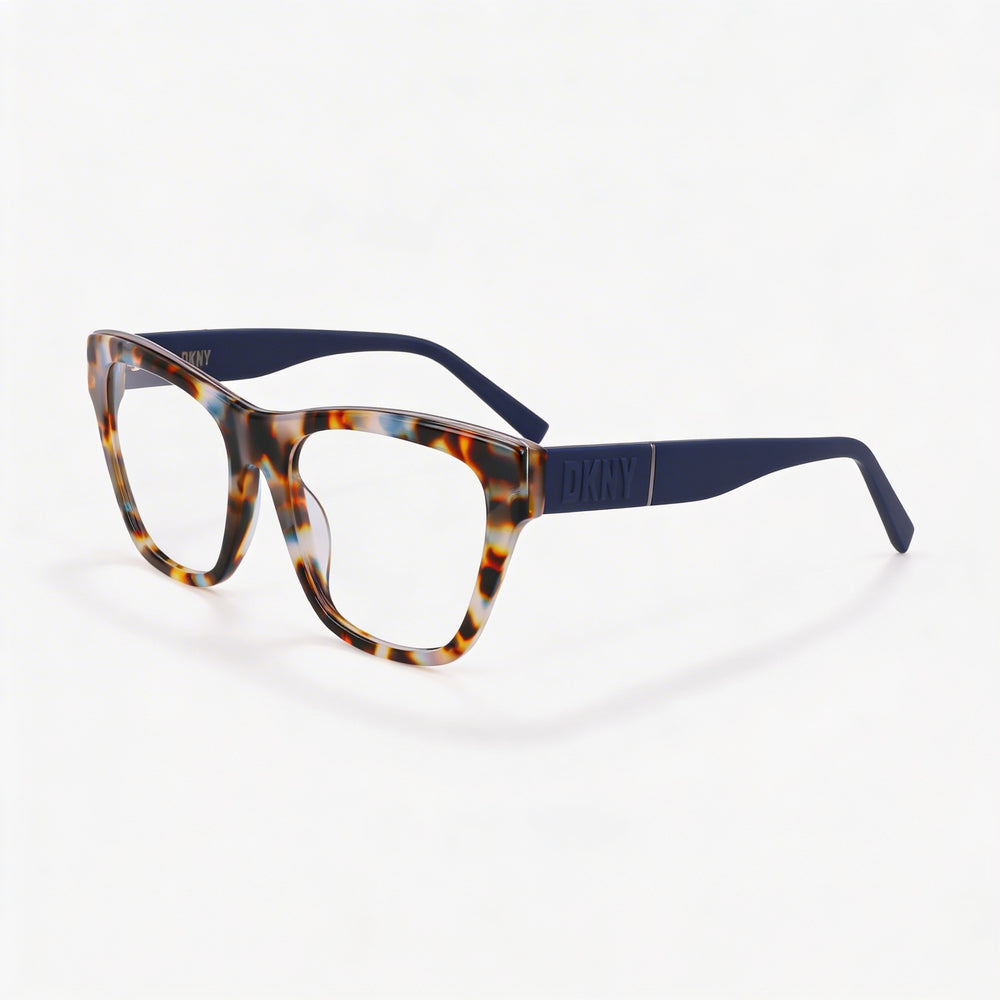 Gafas DKNY Modern DK5063 para mujer de acetato con montura y lentes en color carey hueso/tinta, 54mm de ancho de lente