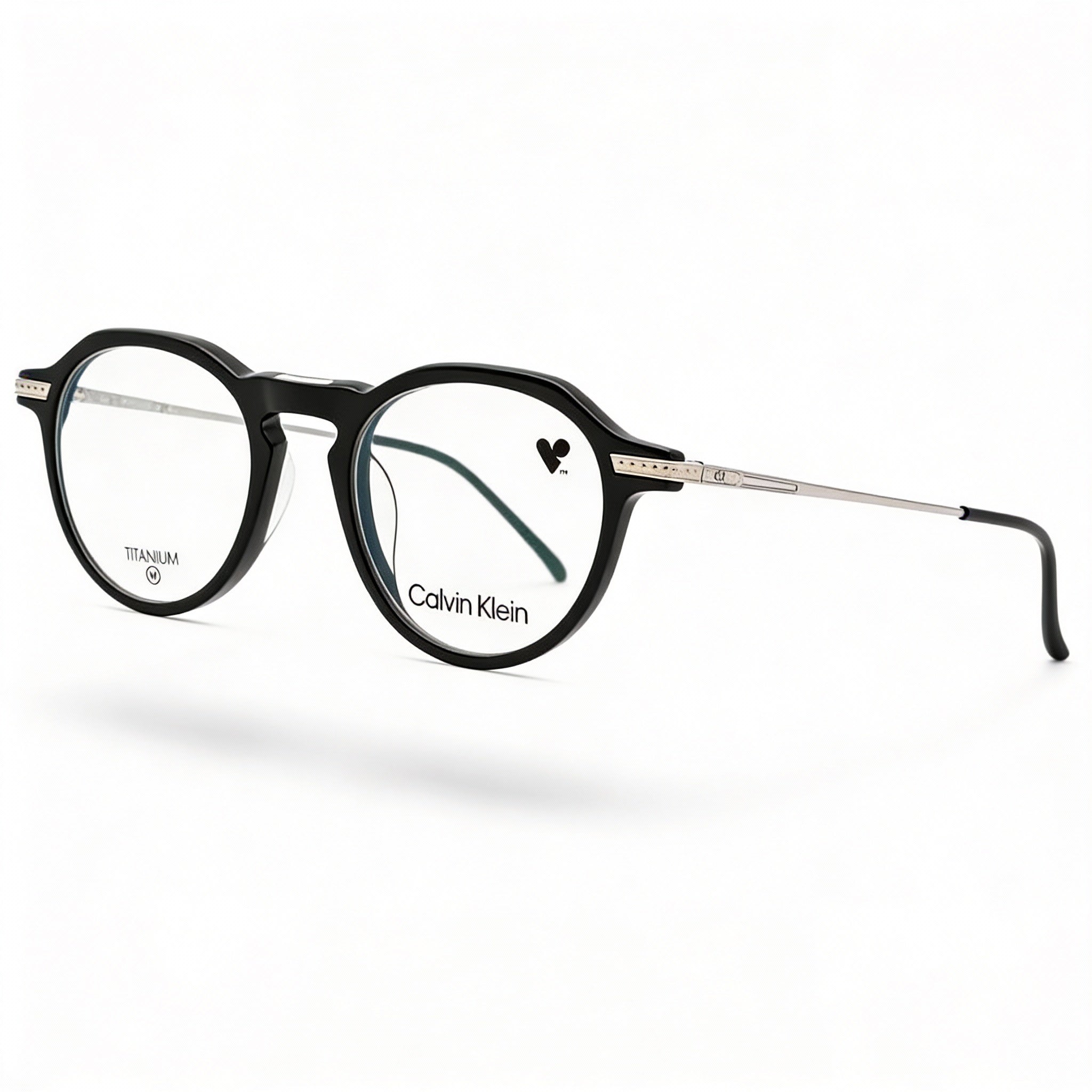 Calvin Klein Modern Women's Sunglasses with Black Acetate Frame and Black Polycarbonate Lenses 48-19-145mm, Photo 1