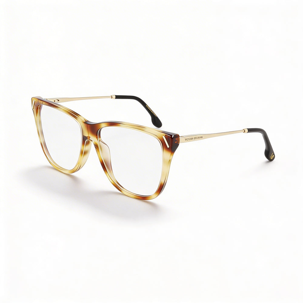 Victoria Beckham Modern VB2636 Men's Blonde Havana Acetate Frame Polycarbonate Lens Sunglasses 56 Millimeters