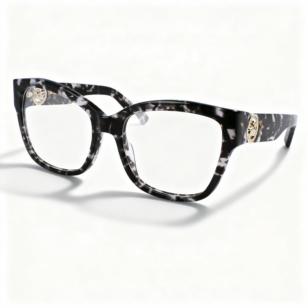 Longchamp Modern LO2712 Women's Full Rim Square Alloy Steel Eyeglasses Frame, Grey Havana 53-17-140