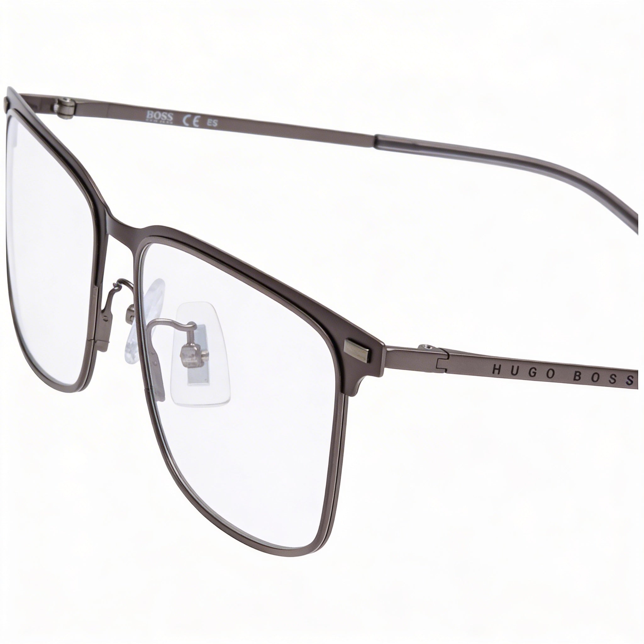 Hugo Boss Audio Systems 1224/F Stainless Steel Square Matte Dark Ruthenium Polycarbonate Unisex Eyeglasses 55mm, Photo 2