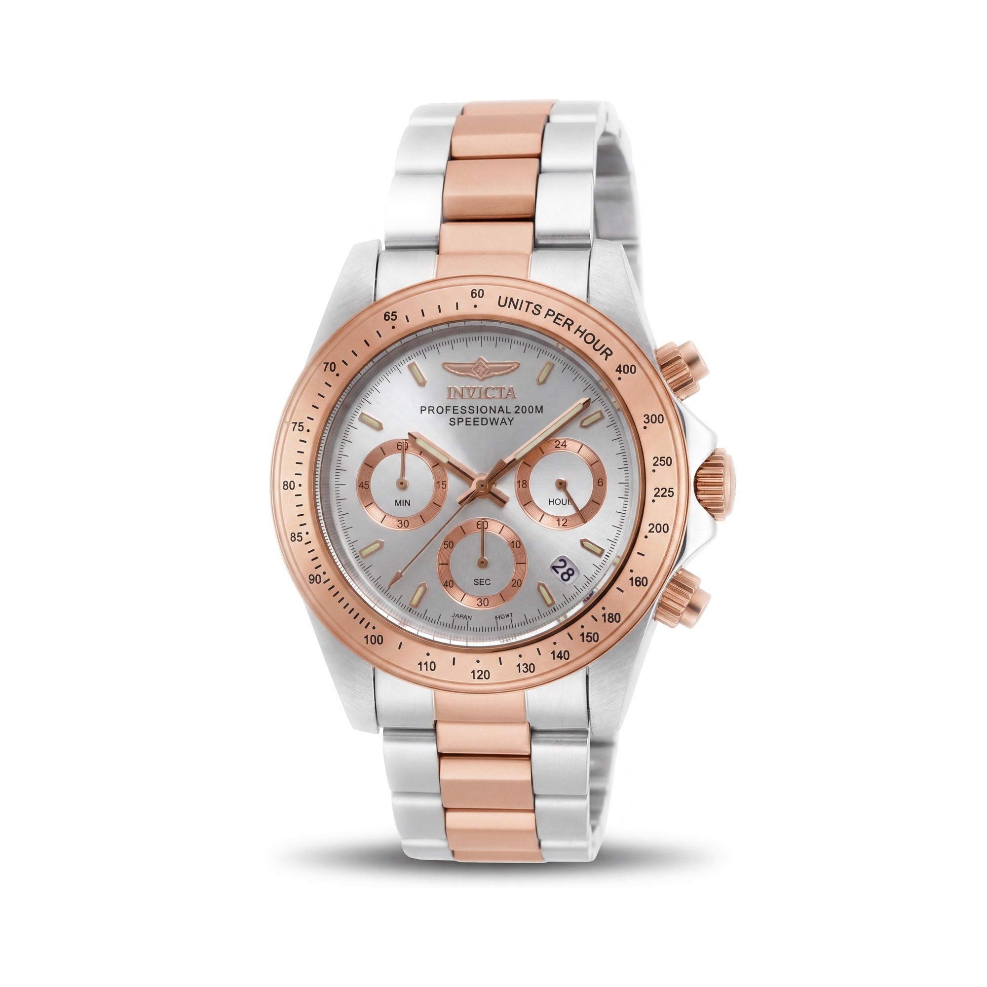 Invicta Speedway 17030 Unisex Chronograph, 39mm Silver Dial, Stainless Steel, 20 ATM Water Resistant, Photo 1