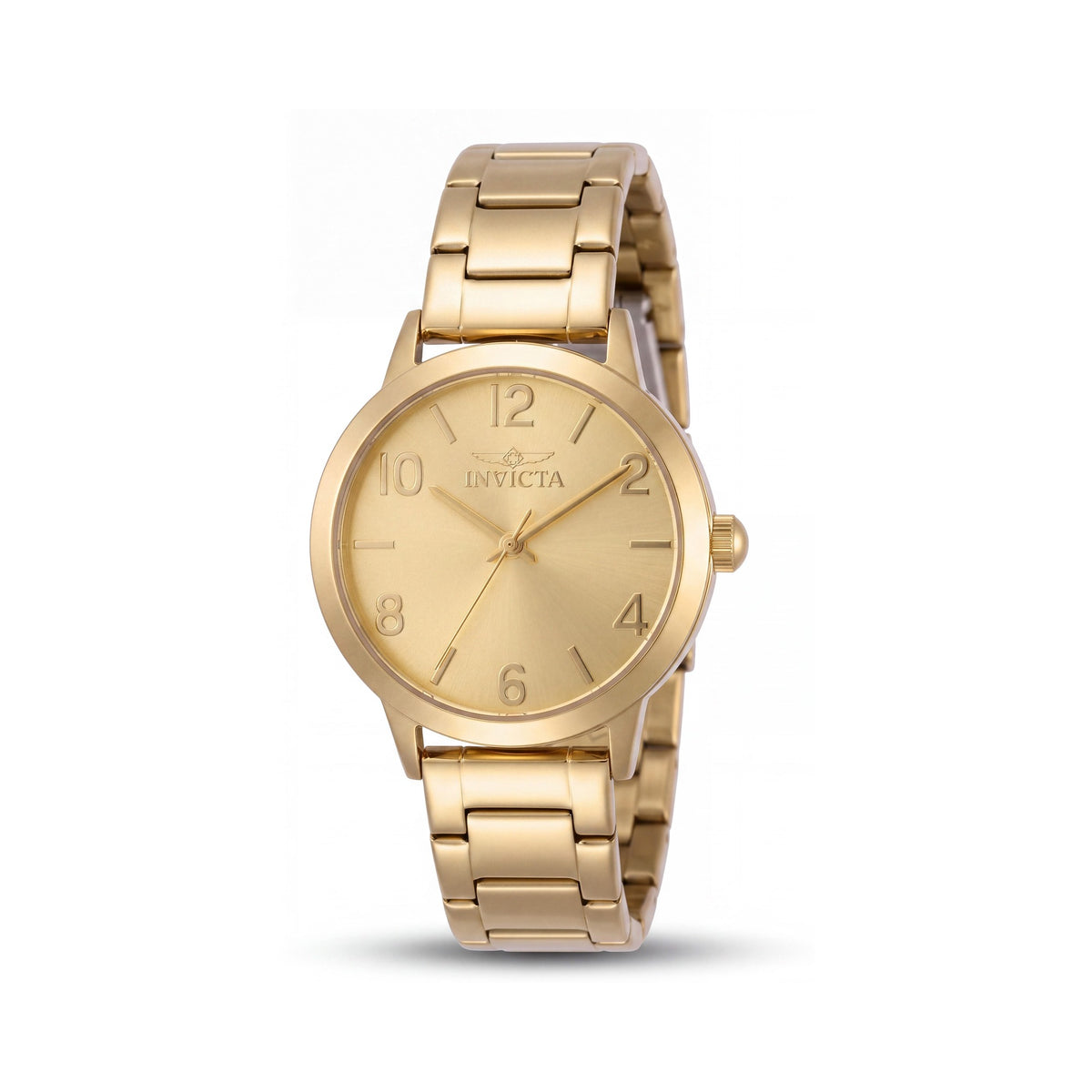 Invicta Wildflower 47271 Unisex Oro Dial Acero Inoxidable Correa Cuarzo 3 Bares Resistente al Agua Reloj 34mm, Photo 1