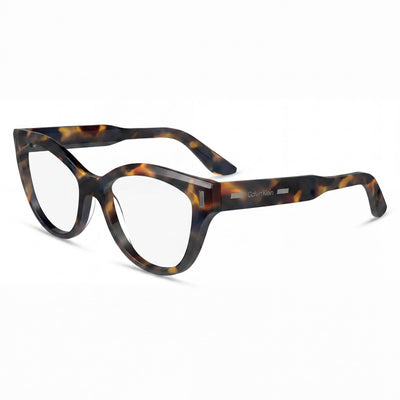 Gafas de sol unisex modernas Calvin Klein con montura de acetato azul Habana y protección UV de 53 mm