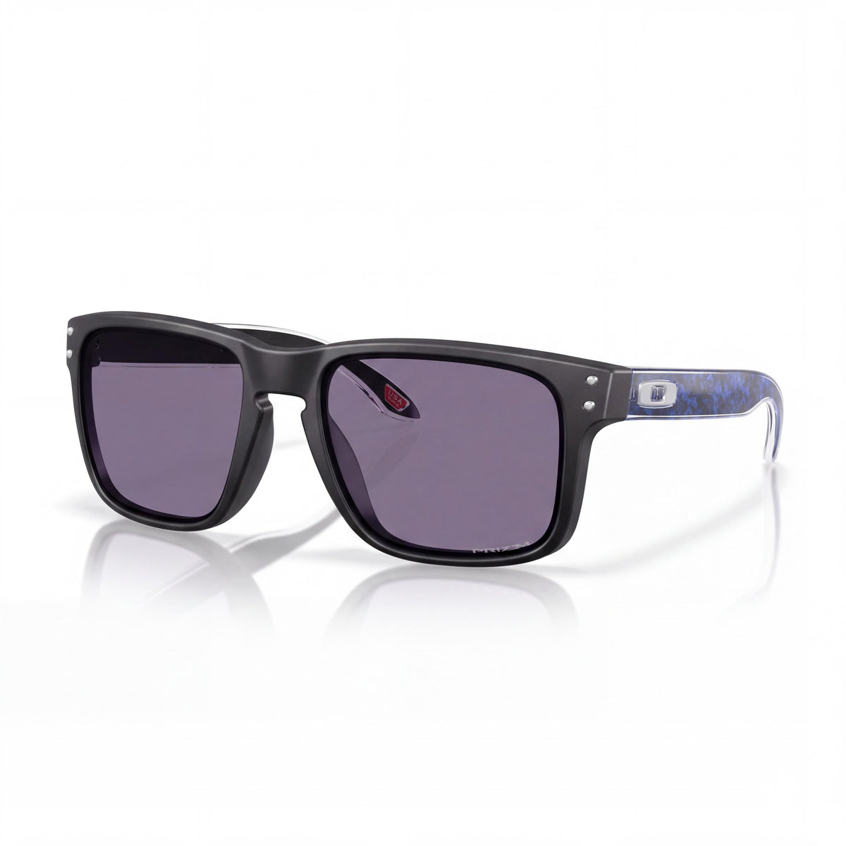 Oakley Oo9102 Holbrook Men's O_matter Square Matte Black Blue Prizm Grey 100% UV Non-Polarized Sunglasses 57mm, Photo 1