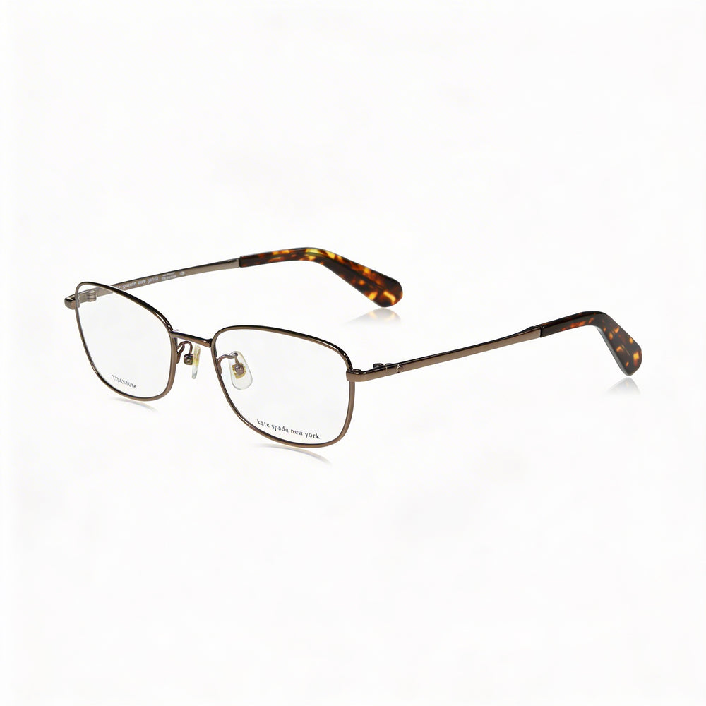 Gafas Kate Spade New York Rectangulares Cuadradas para Mujer Marrón Titanio 52-18-140
