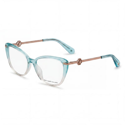kate spade new york FLAVIA Gafas de sol de acetato verde y rosa para mujer con lentes de policarbonato, 51 mm
