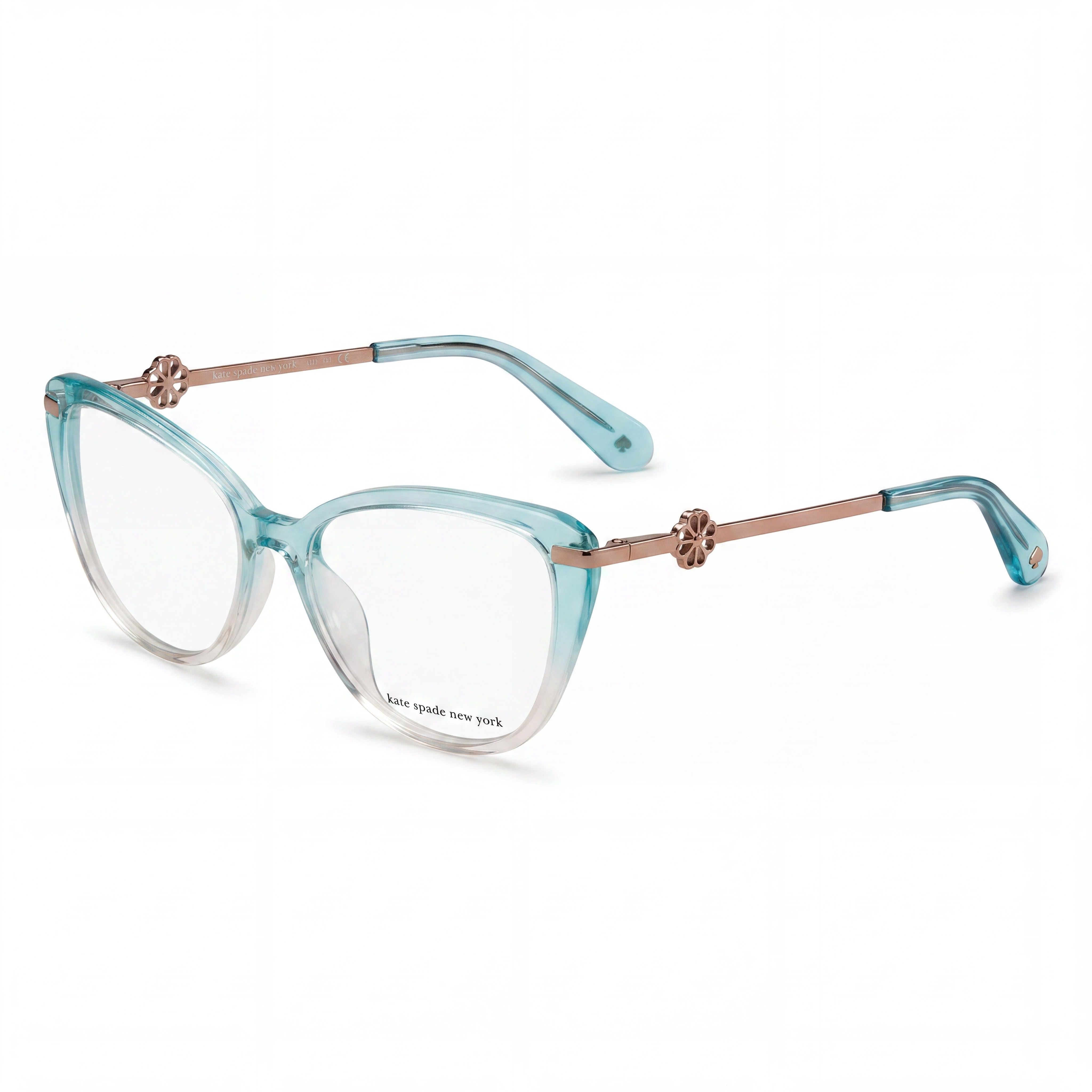 kate spade new york FLAVIA Women's Green Pink Acetate Frame Sunglasses with Polycarbonate Lenses, 51mm, Photo 1