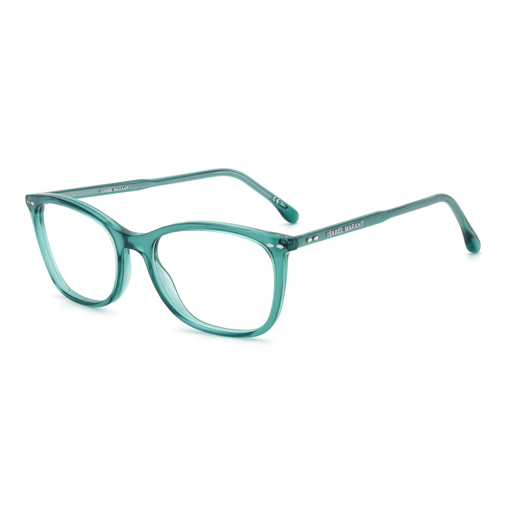 Gafas de sol Isabel Marant Modern para mujer con montura verde azulado, lentes de policarbonato verde azulado de 53 mm, puente de 18 mm, patillas de 145 mm