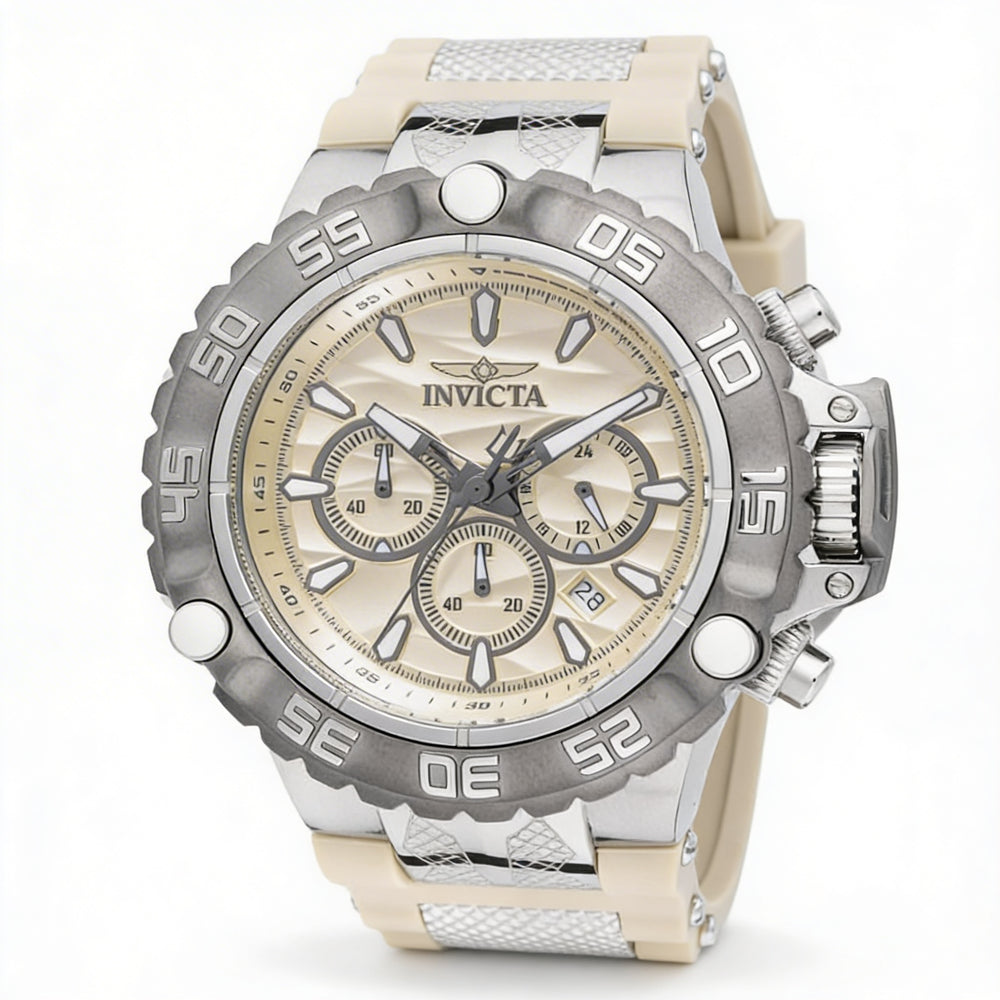 Invicta Subaqua - Poseidon 48558 Unisex Chronograph Silver Stainless Steel 55mm Quartz Wrist Watch