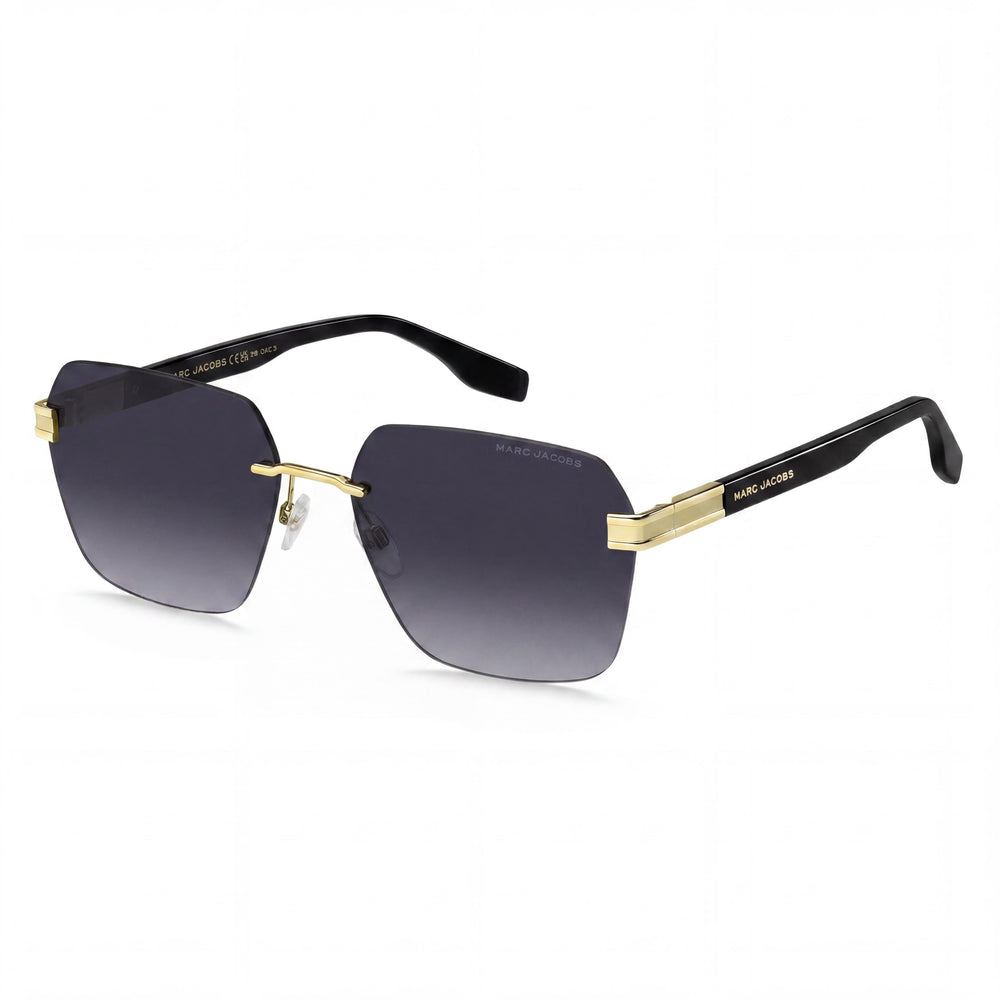 Marc Jacobs Casual Women's Black Metal Frame Sunglasses, Dark Grey Shaded Lenses, UV 400 Protection, 61mm