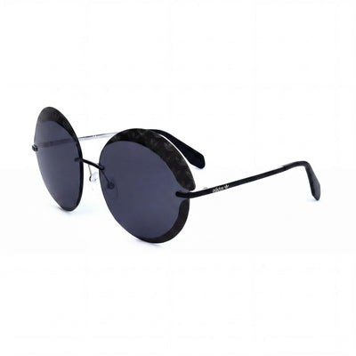 Gafas de sol adidas Originals Contemporaneo para mujer con montura de metal negro y lentes negras, protección UV, 67 mm