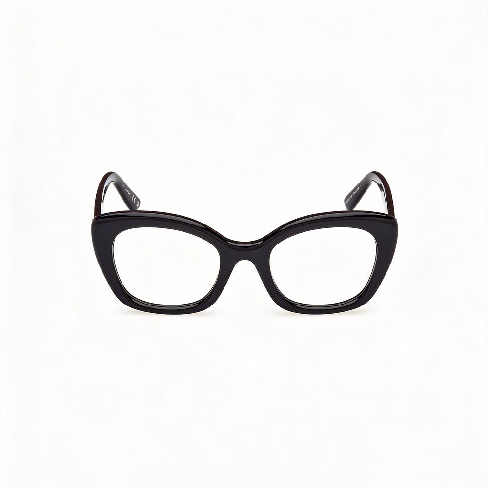 Gafas GUESS Gu50225 para mujer, montura de plástico negro brillante, lentes transparentes, 51-22-140 mm