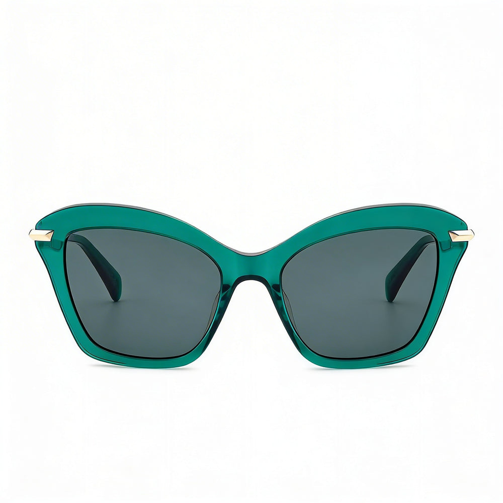 Gafas de sol Rag & Bone Modern Heritage Green Acetato con protección UV y lentes transparentes de 53 mm para mujer