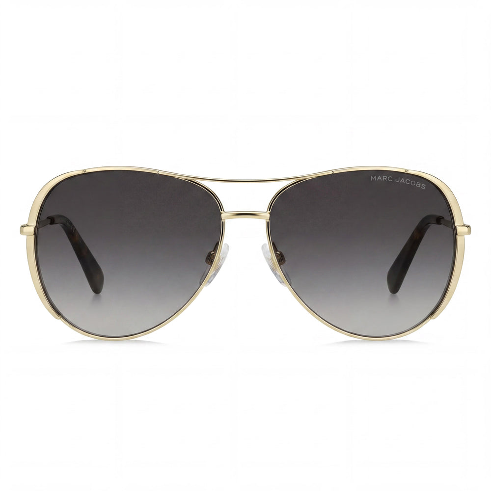 Gafas de sol Marc Jacobs Modern de metal dorado havana degradado marrón oscuro no polarizadas con protección UV de 59 mm