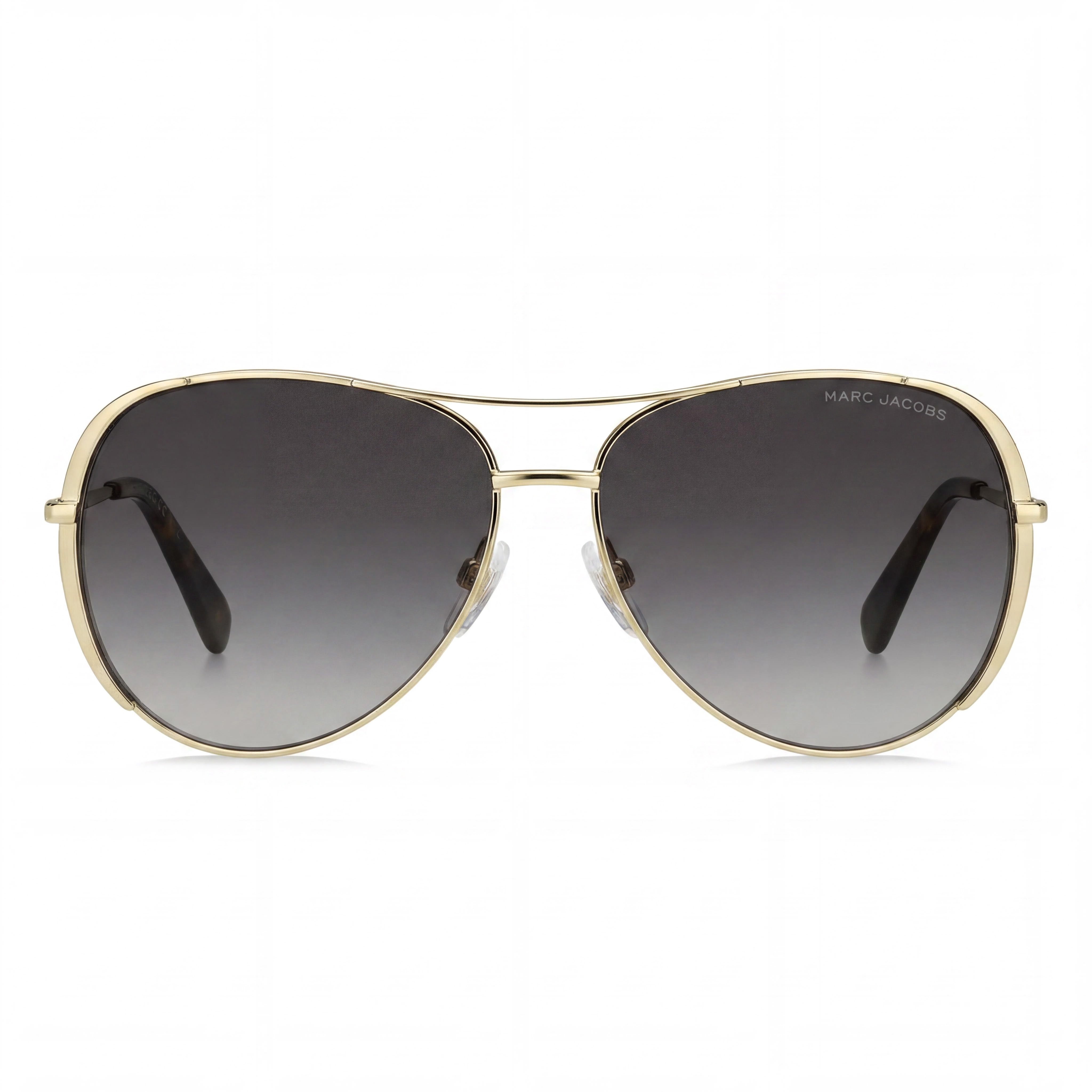 Gafas de sol Marc Jacobs Modern de metal dorado havana degradado marrón oscuro no polarizadas con protección UV de 59 mm, Photo 2
