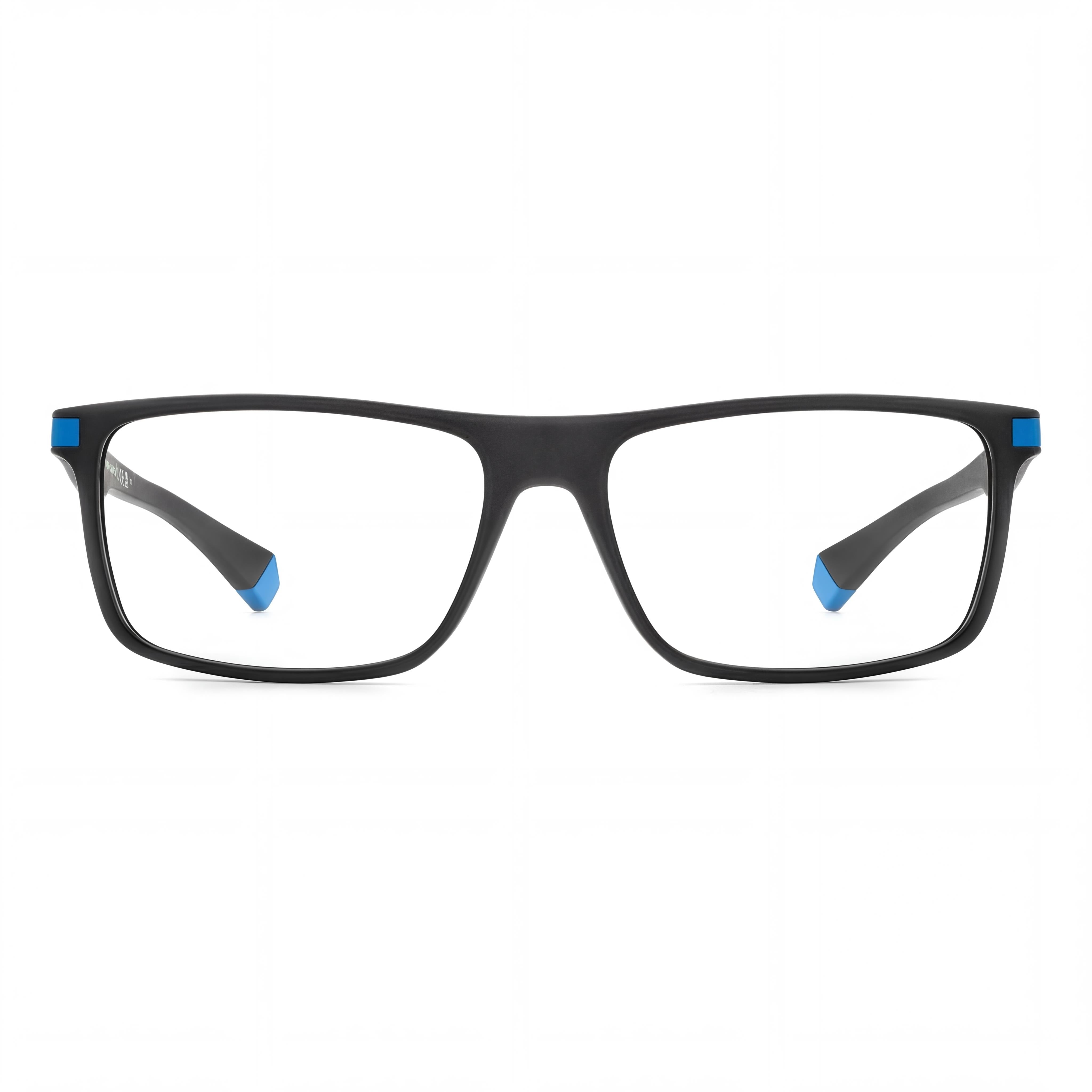 Gafas de sol Polaroid Modern para mujer, sin polarizar, en azul y negro mate, de ECO CO-POLYESTER de 55 mm, Photo 2