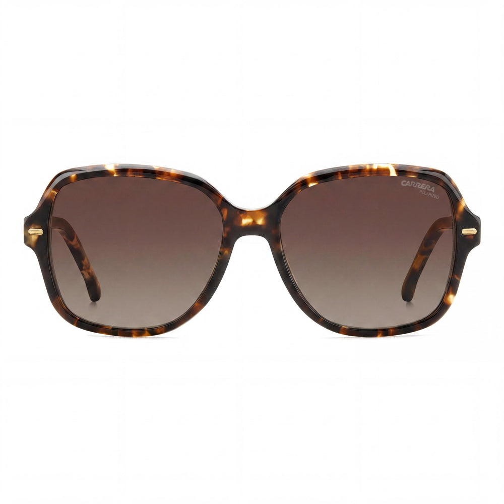Carrera Classic Women's Havana Brown Plastic Brown Shaded Polarized UV Protection Sunglasses 55mm