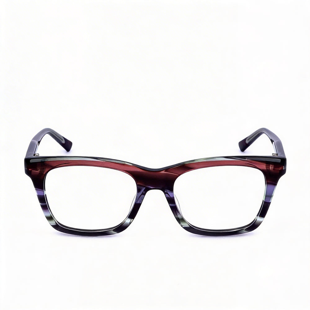 Gafas M Missoni MIS 0117 casuales para mujer, montura de acetato, lentes de policarbonato, Havana Violet, 50 mm de ancho de lente