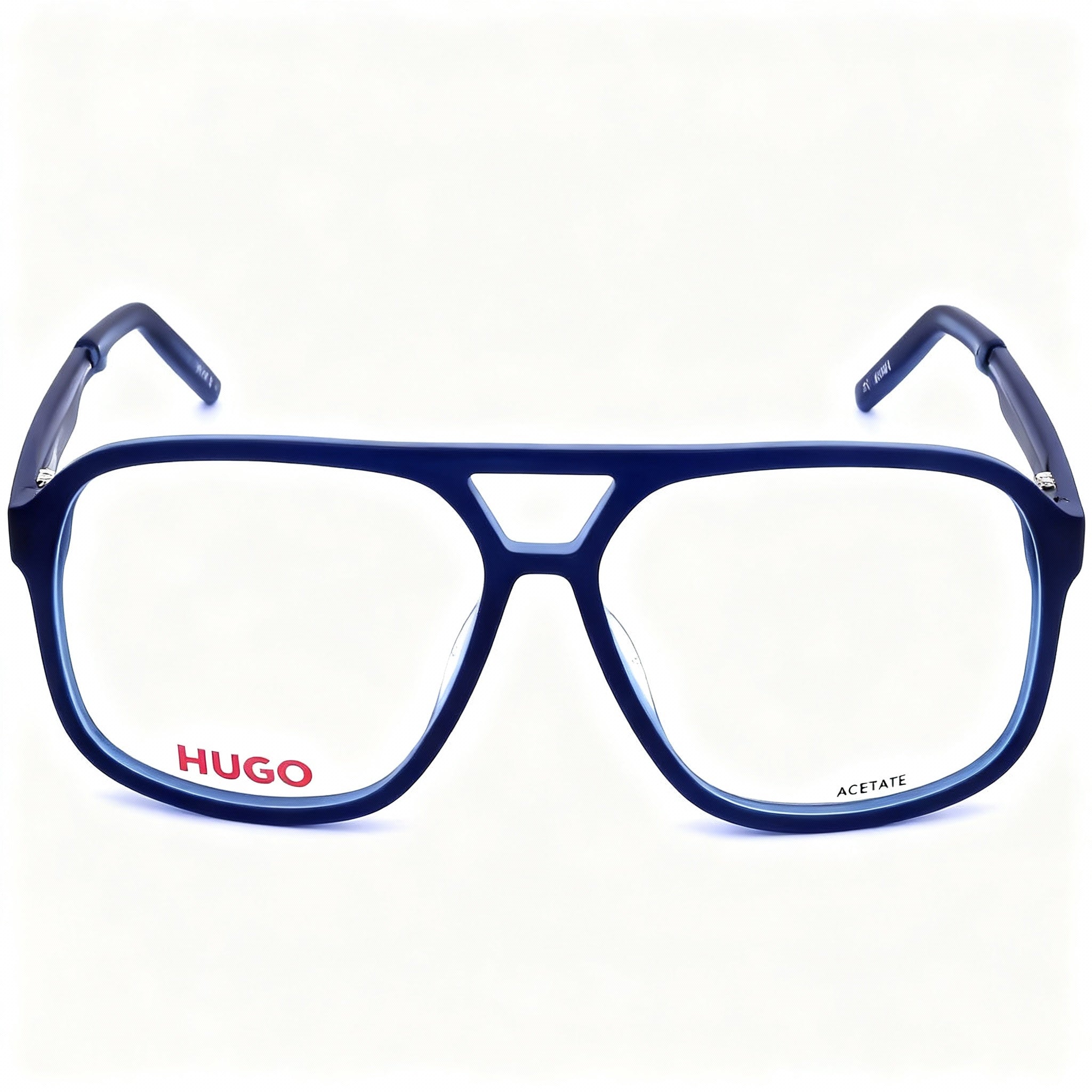 Hugo Boss Modern Hg 1200 Men's Blue Acetate Frame Non-Polarised Polycarbonate Lenses Eyewear 59mm Lens Width