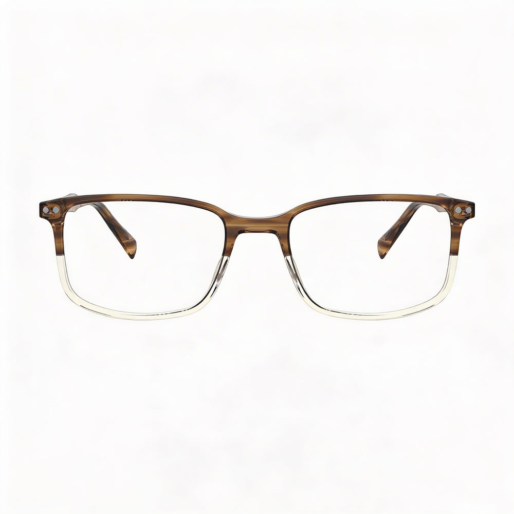 Gafas graduadas Levi's para hombre, de plástico, con montura de cuerno marrón, sin montura óptica, 54-19-145