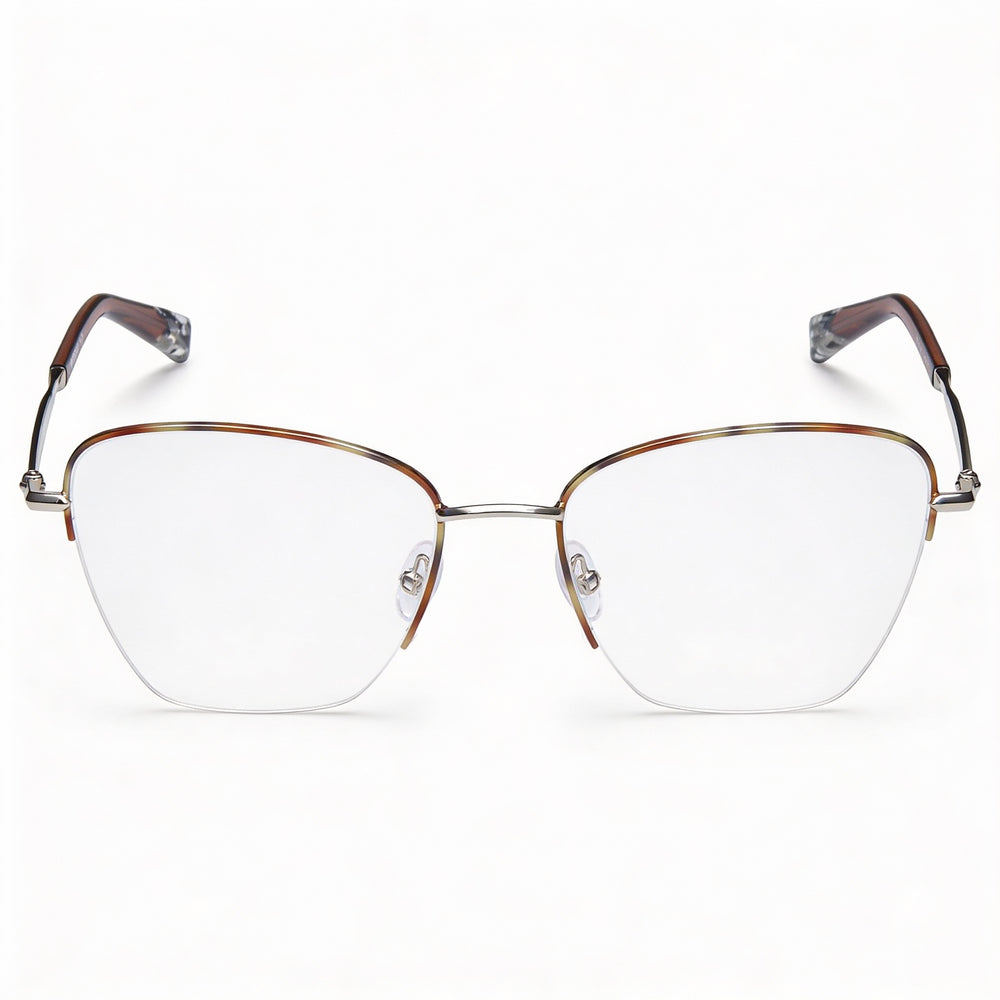 Gafas Missoni Casual MIS 0122 para mujer, de acero inoxidable, no polarizadas, con montura de cuerno de paladio, 53 mm