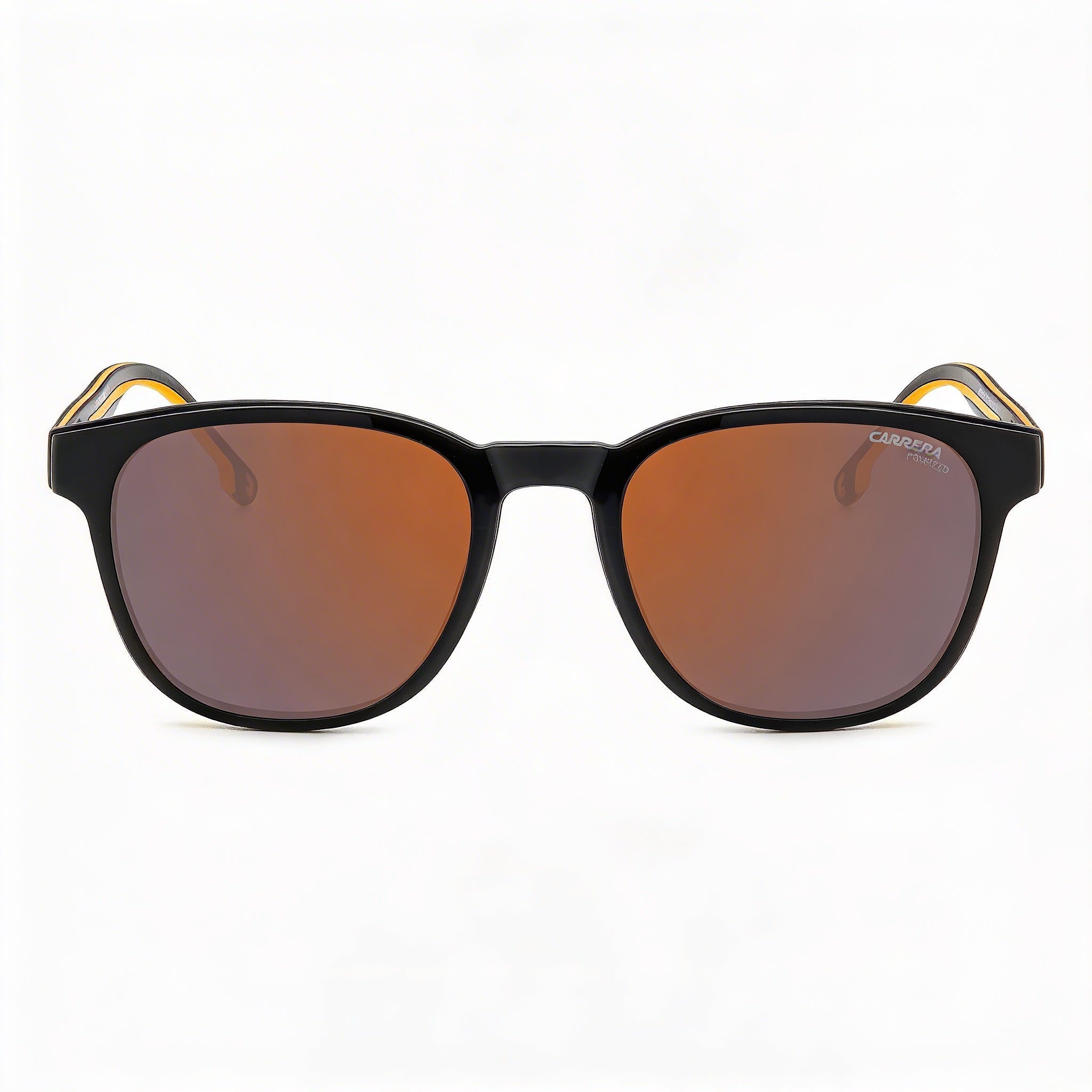 Carrera Gafas de sol de policarbonato negras y naranjas no polarizadas con protección UV de 51 mm para mujer, Photo 2